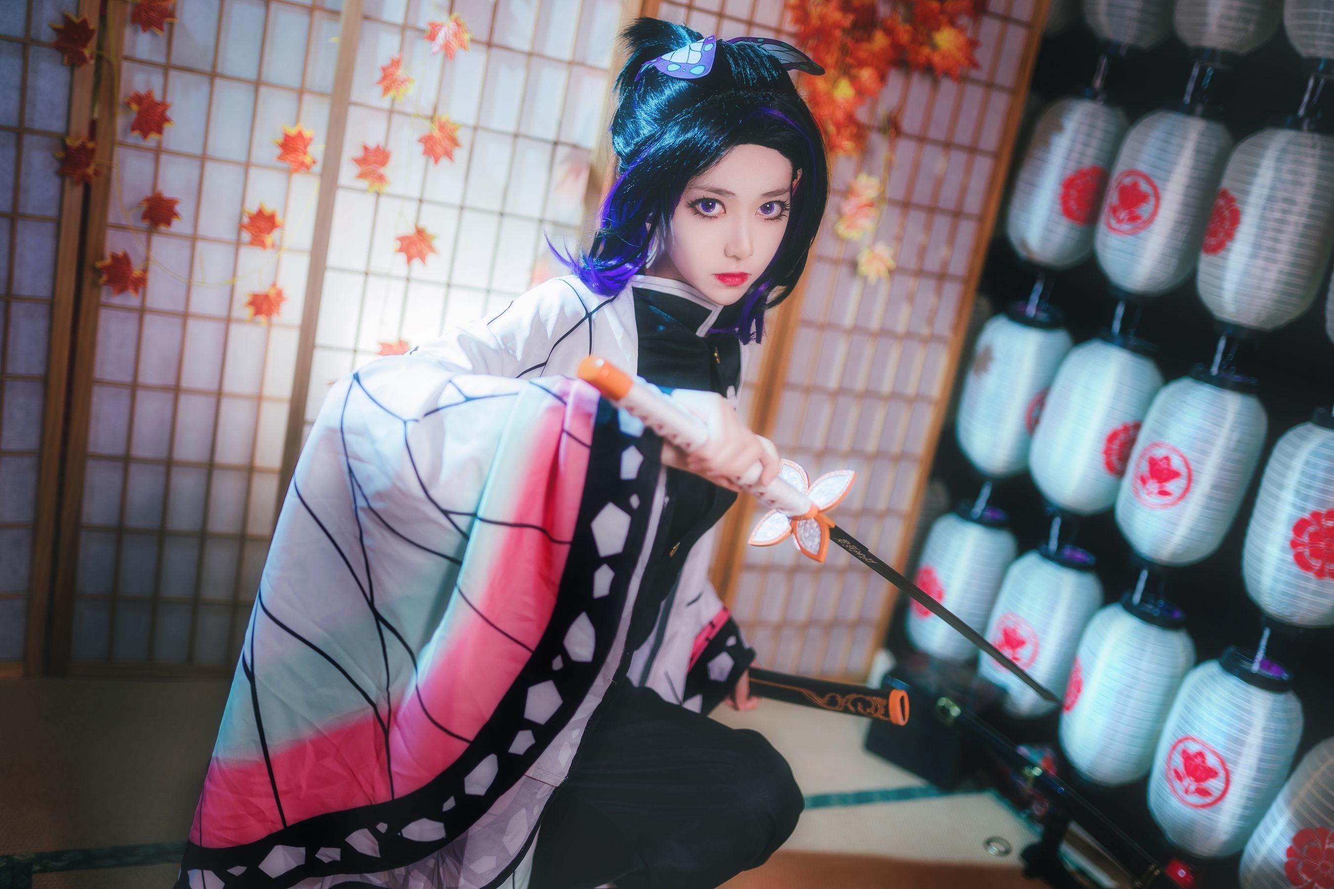动漫博主南桃Momoko – 蝴蝶忍队服 [14P]插图3