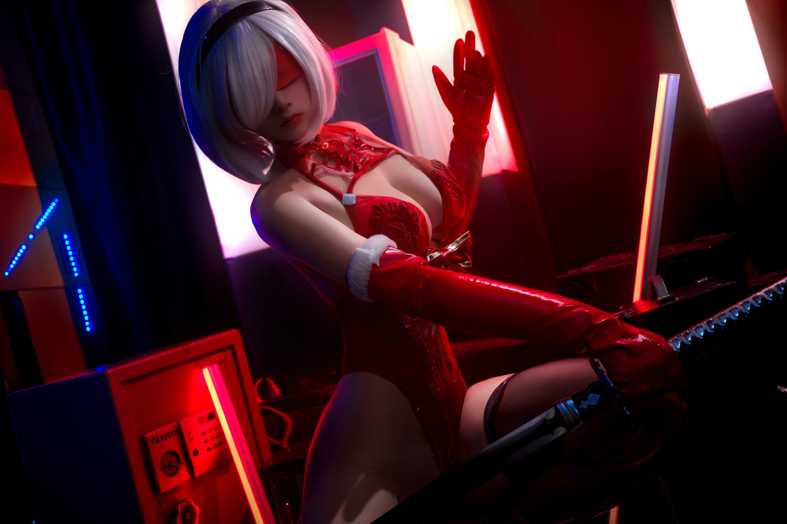 高颜值coser念念_D – 2B红色同人 [20P]插图4
