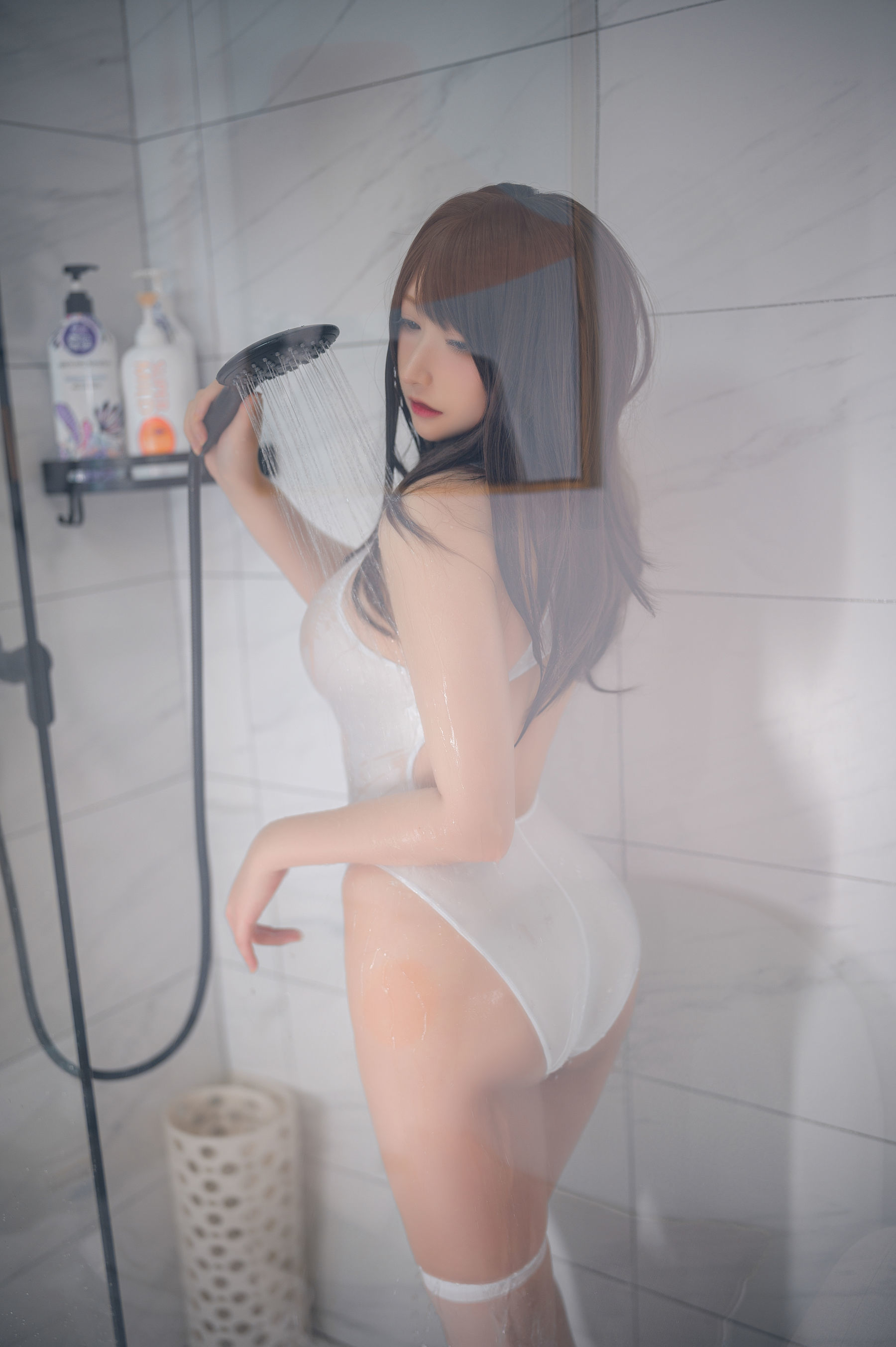 高颜值coser念念_D – 白色竞泳 [20P]插图2