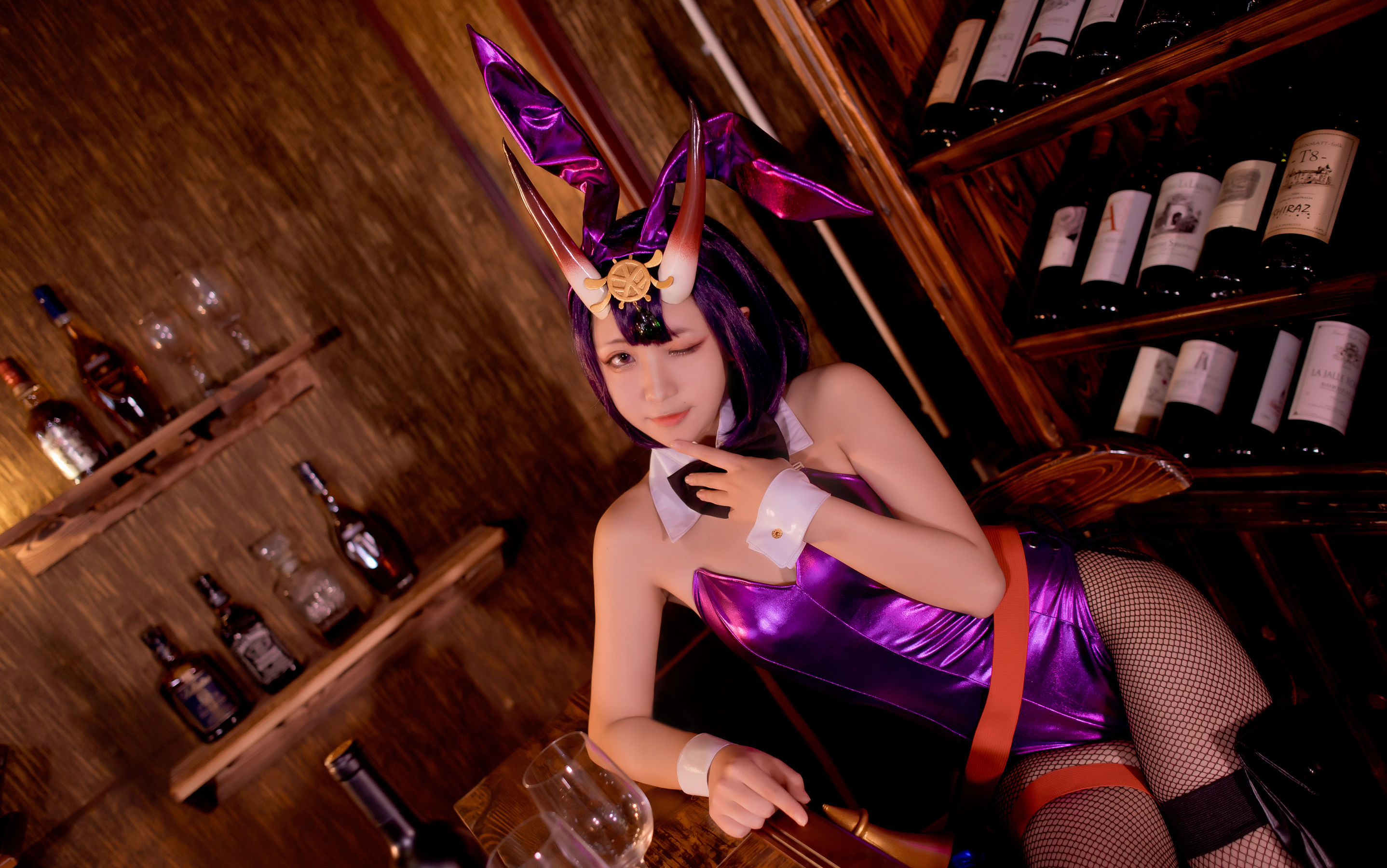  微博萌妹蓝小沂KiKi – 酒吞童子 [7P]-图丽社