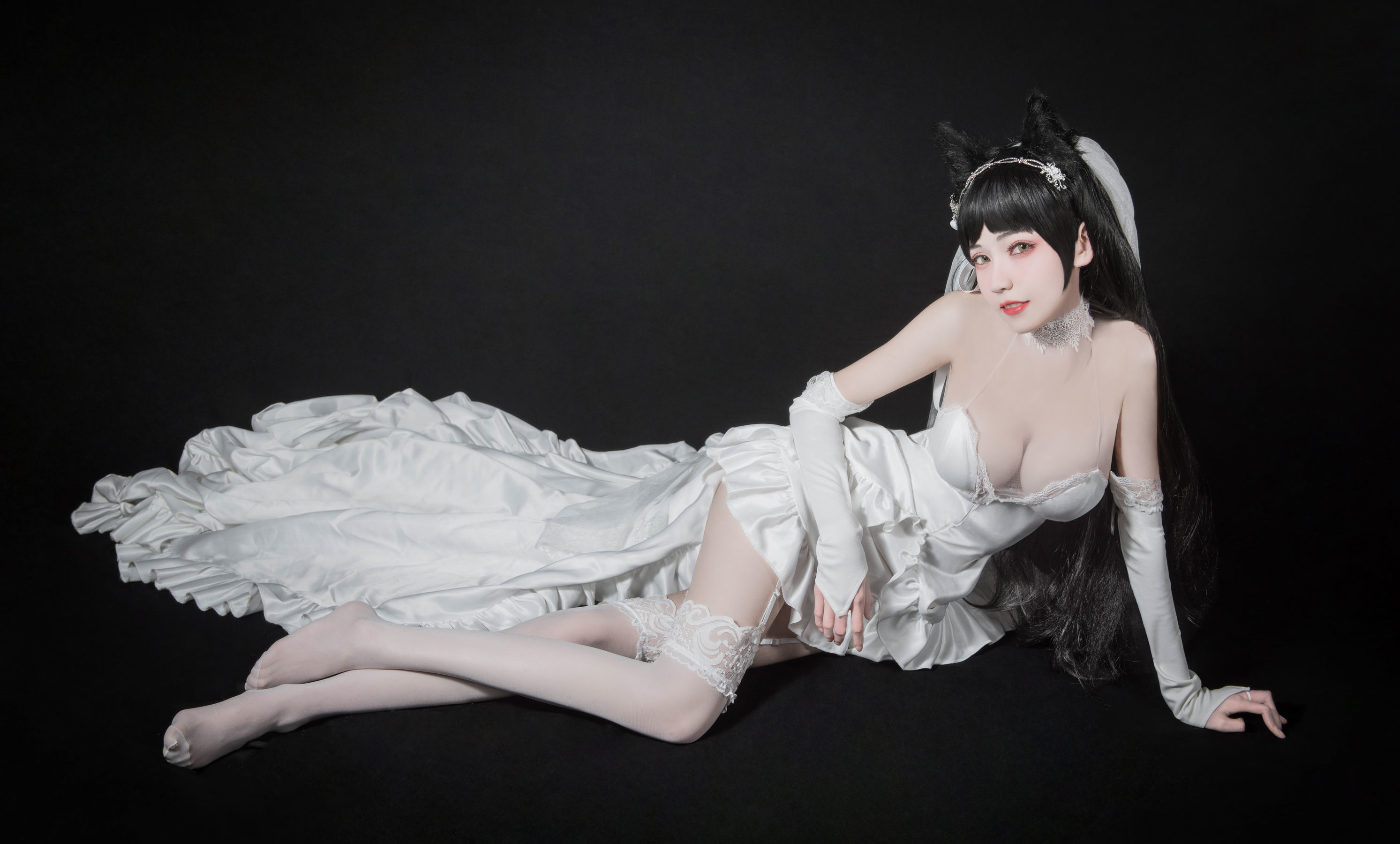 [萝莉COS] 小妖精你的负卿 – 爱宕花嫁 [9P]插图3