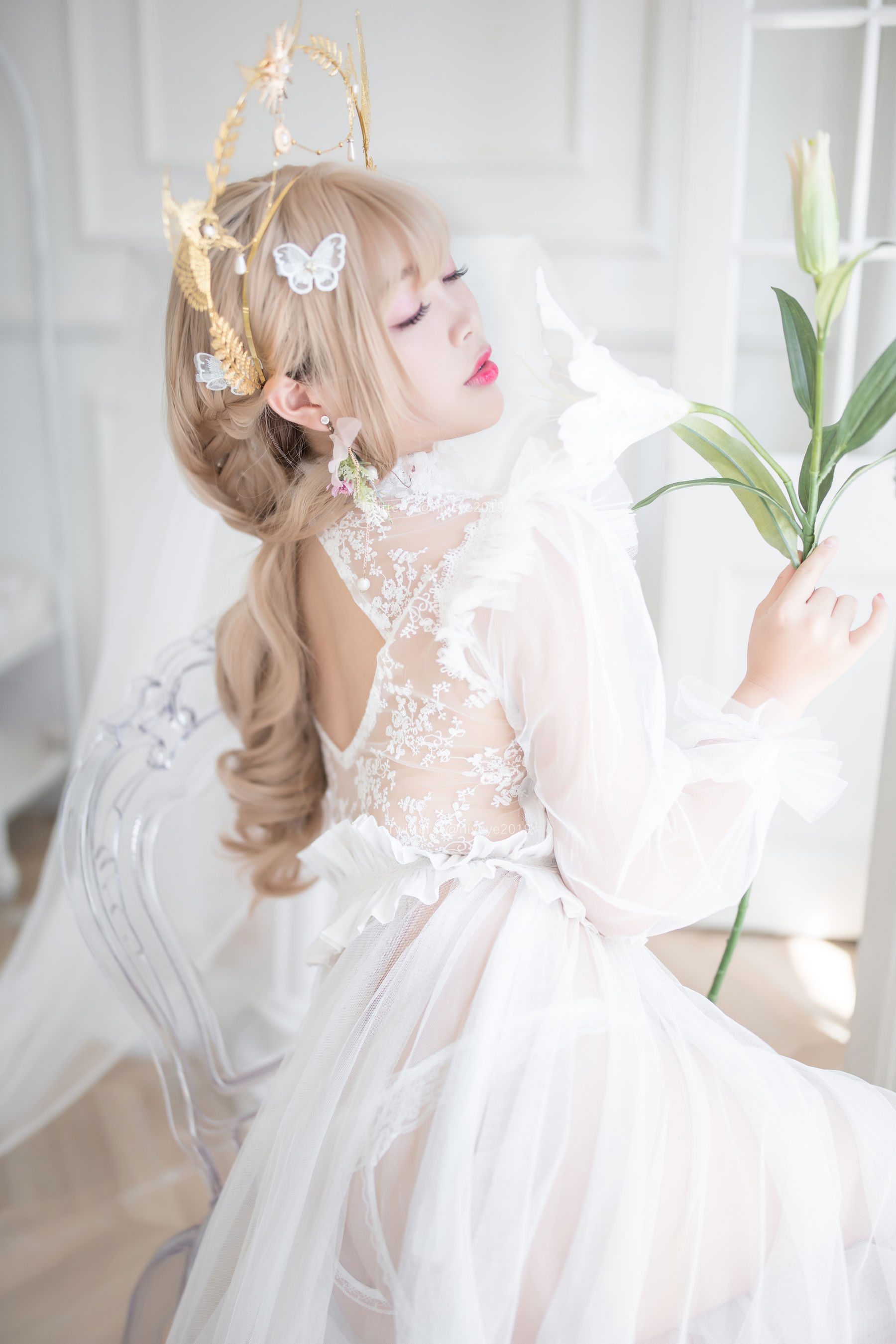 萌系小姐姐-白烨- – 珍珠花嫁 [66P]插图6