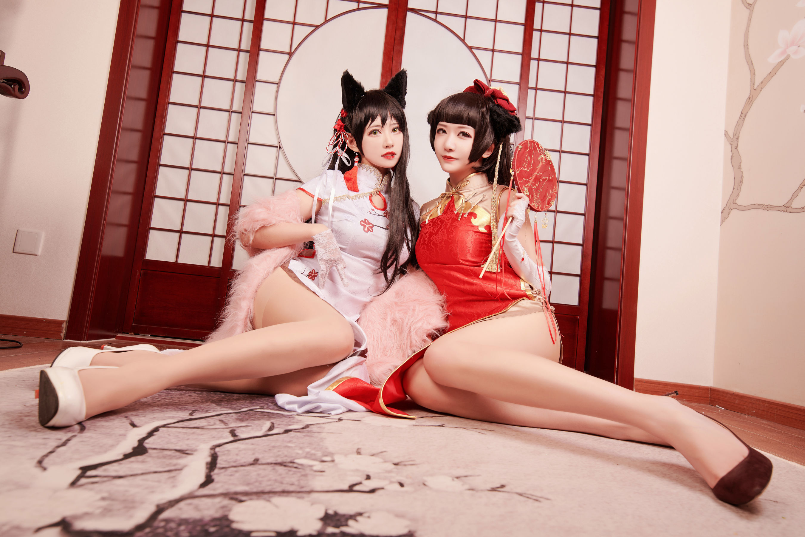 源纱希喵喵喵&Meiyi_烛墨 犬獒旗袍 [12P]插图4