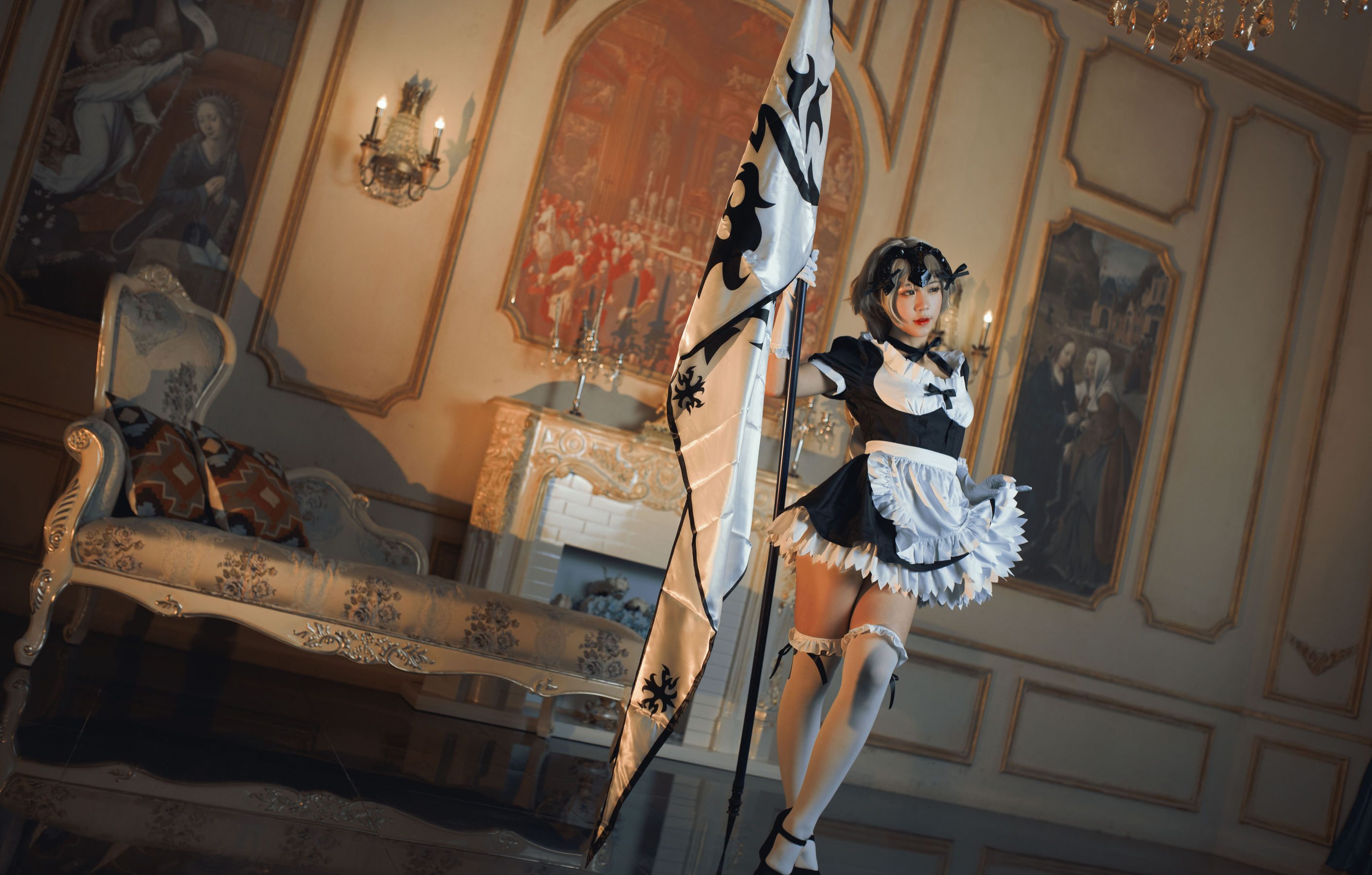 微博萌妹蓝小沂KiKi – 黑贞德女仆 [11P]插图7