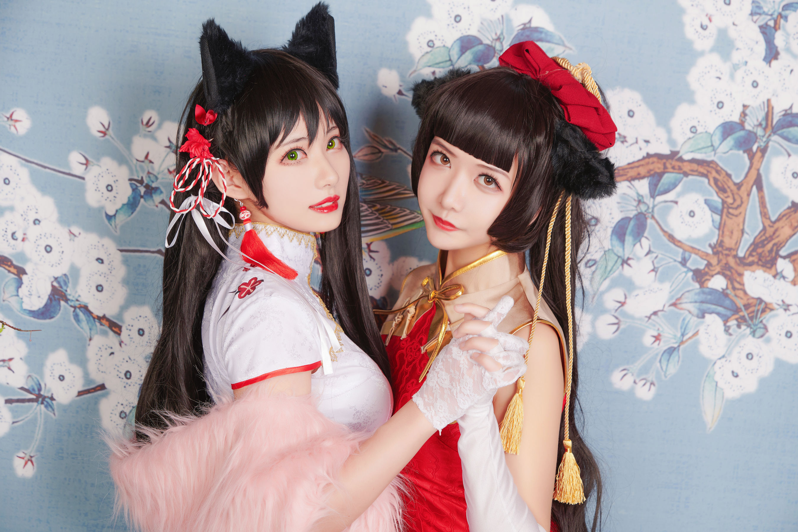 源纱希喵喵喵&Meiyi_烛墨 犬獒旗袍 [12P]插图3
