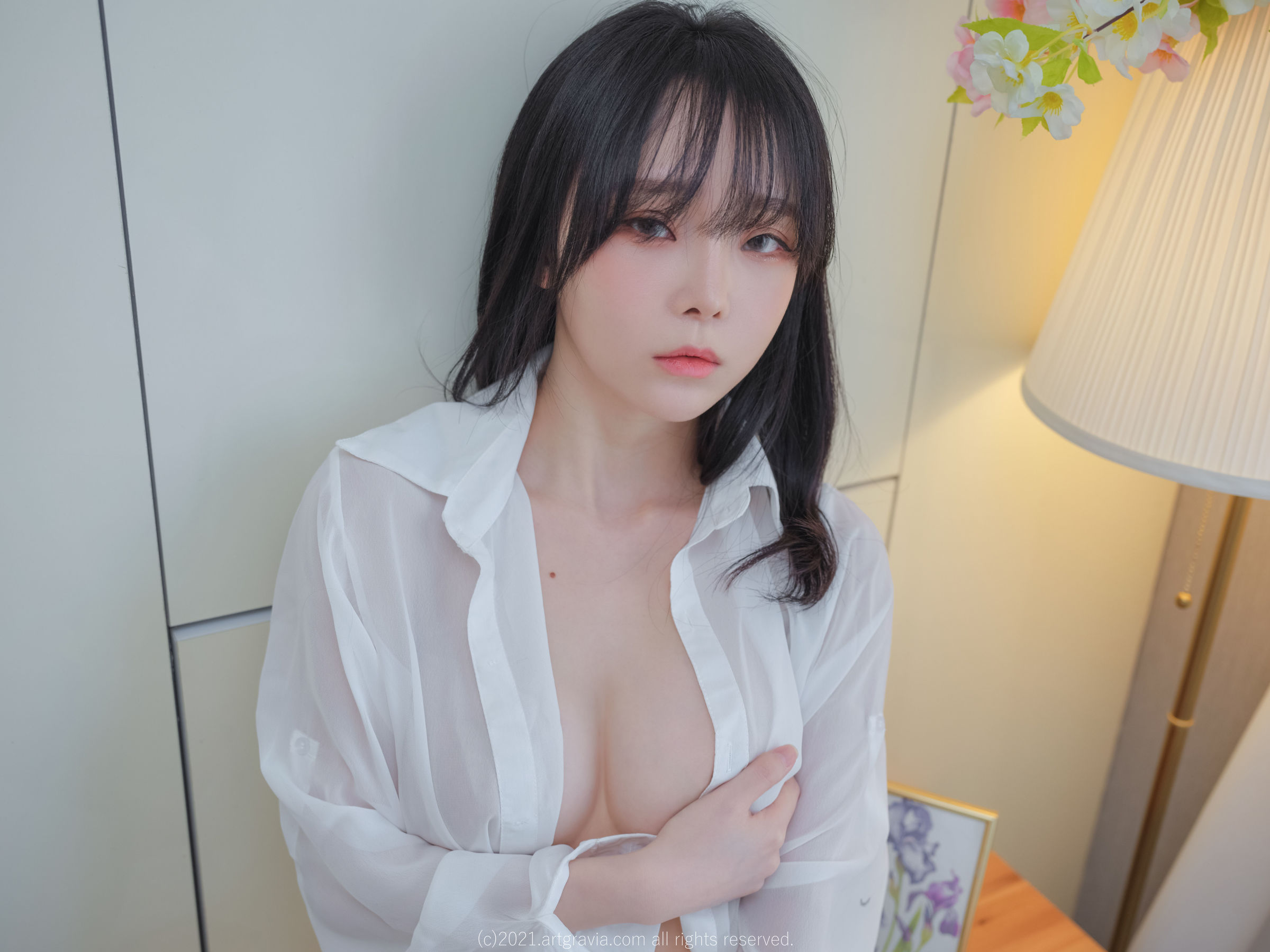 [ARTGRAVIA] VOL.261 Ming Sunha – 白衬衫女友居家诱惑 [80P]插图8