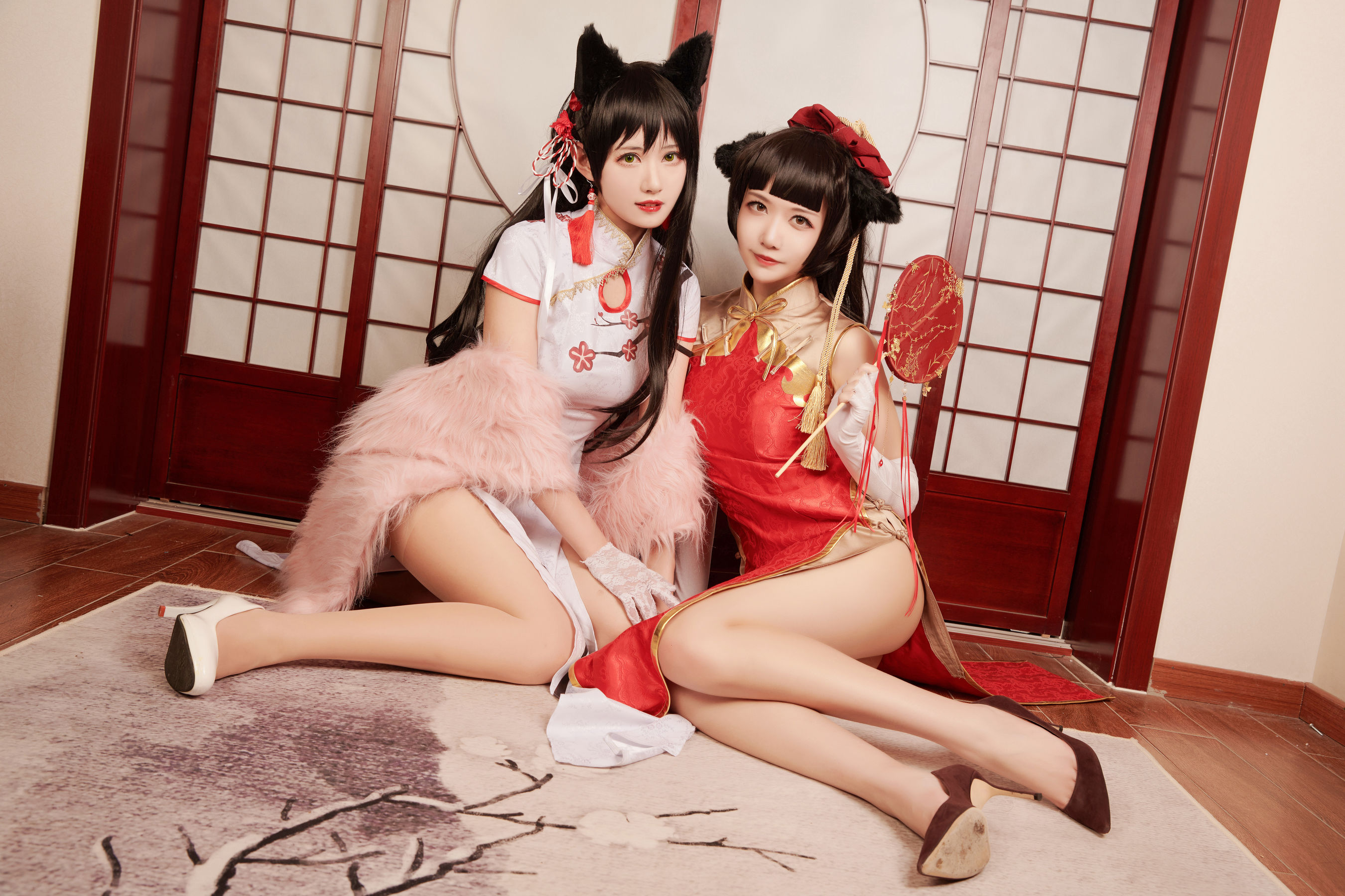 源纱希喵喵喵&Meiyi_烛墨 犬獒旗袍 [12P]插图5