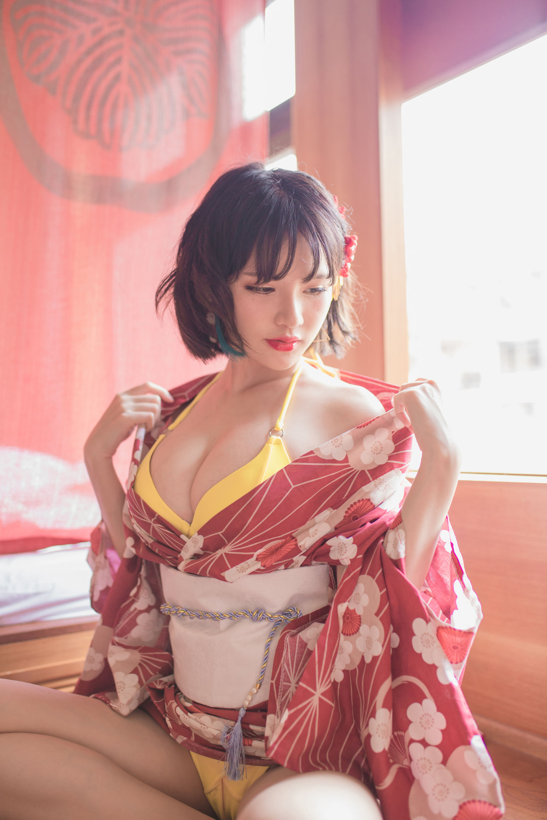 [萝莉COS] Yoko宅夏《妹汤物语(和服)》 [53P]插图7
