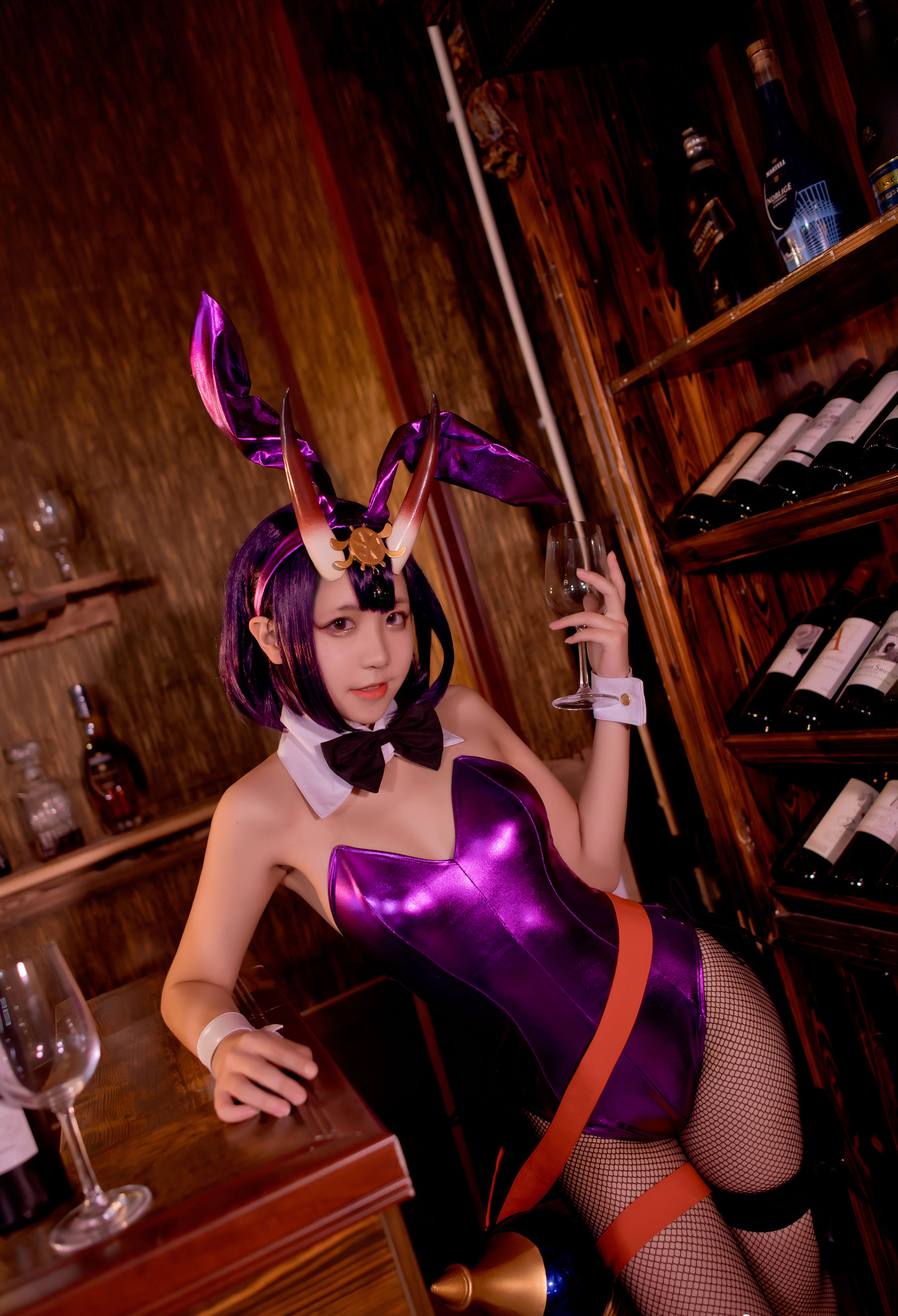 微博萌妹蓝小沂KiKi – 酒吞童子 [7P]插图4
