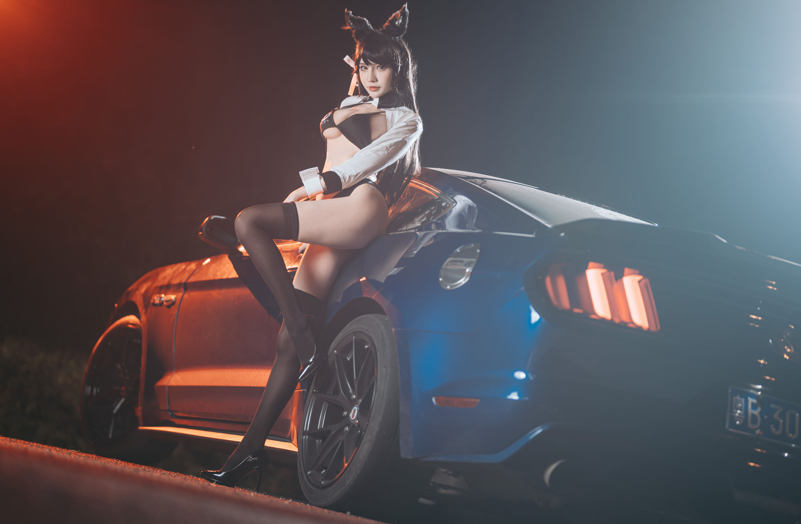 [Cosplay写真] 动漫博主一只冉呐 – 爱宕赛车 [21P]插图7