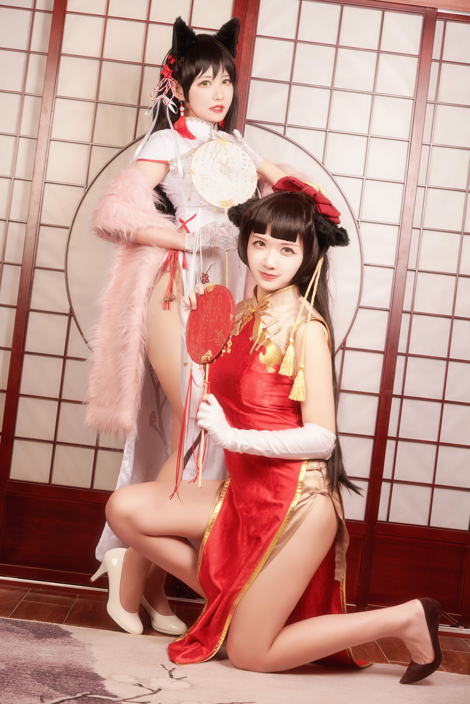 源纱希喵喵喵&Meiyi_烛墨 犬獒旗袍 [12P]插图7