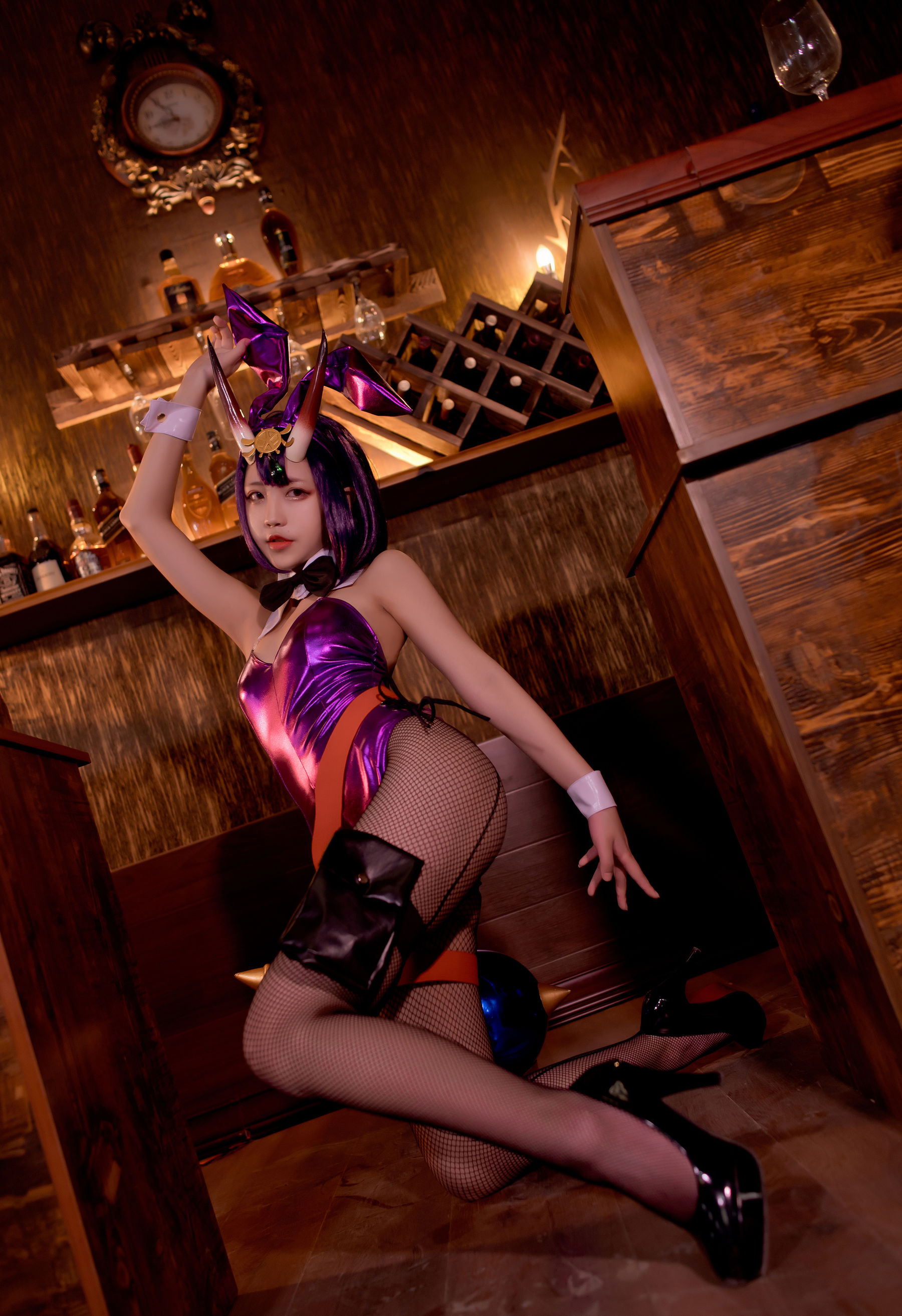 微博萌妹蓝小沂KiKi – 酒吞童子 [7P]插图3