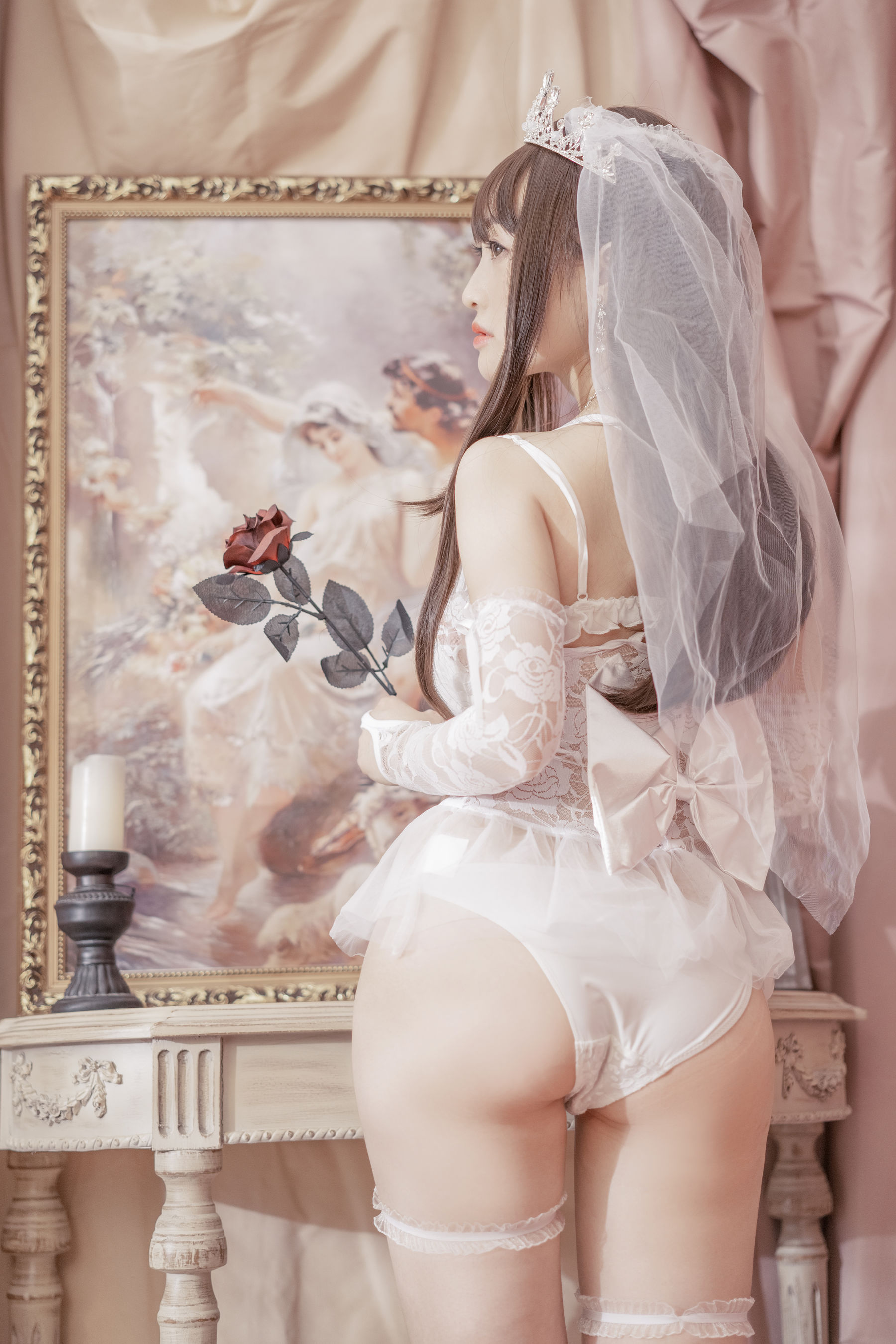 动漫博主脱尾巴Mizuki – 婚纱 [30P]插图5