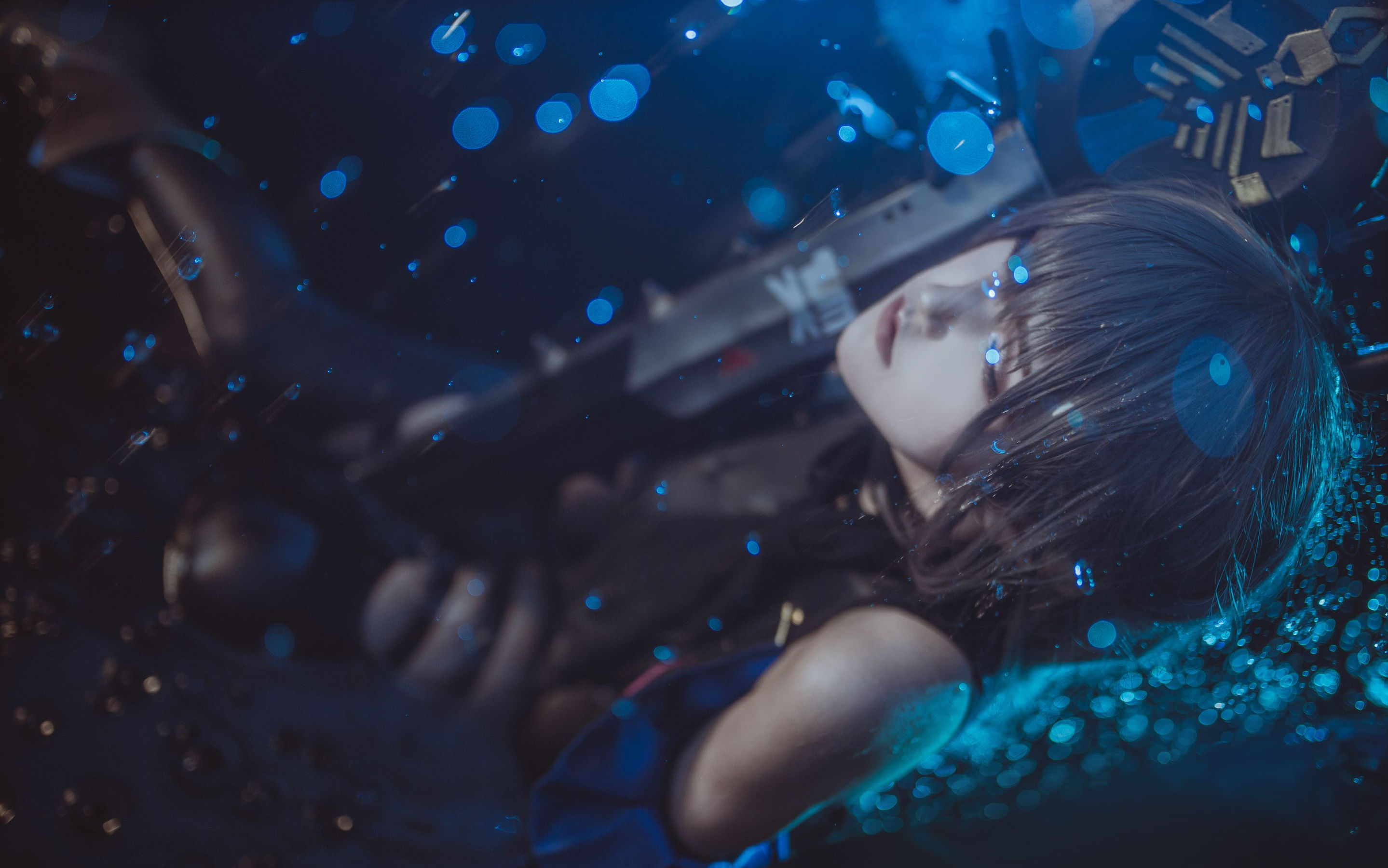 微博萌妹蓝小沂KiKi – 明日方舟 幽灵鲨 [8P]插图2