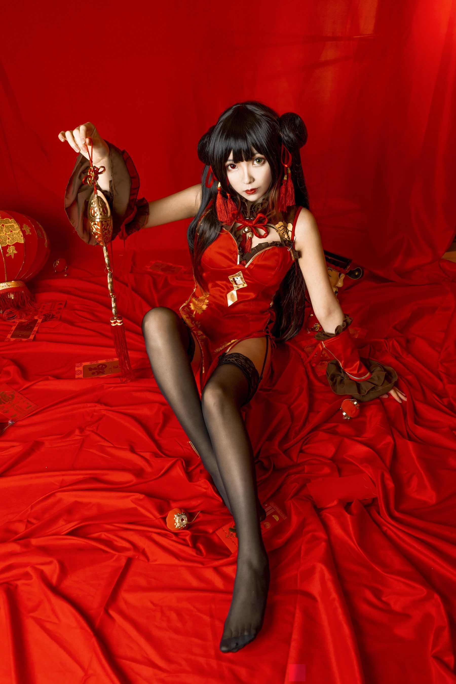 Coser小姐姐妍子坚不可摧 狂三新年 [15P]插图2