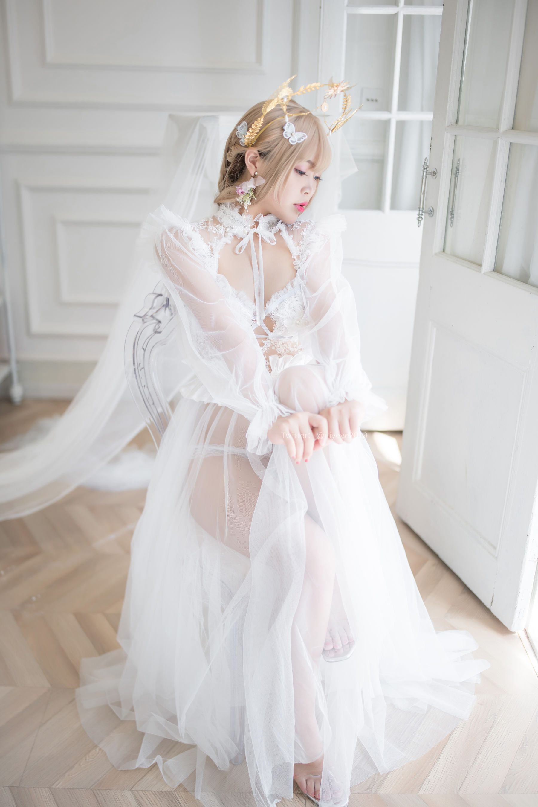 萌系小姐姐-白烨- – 珍珠花嫁 [66P]插图5