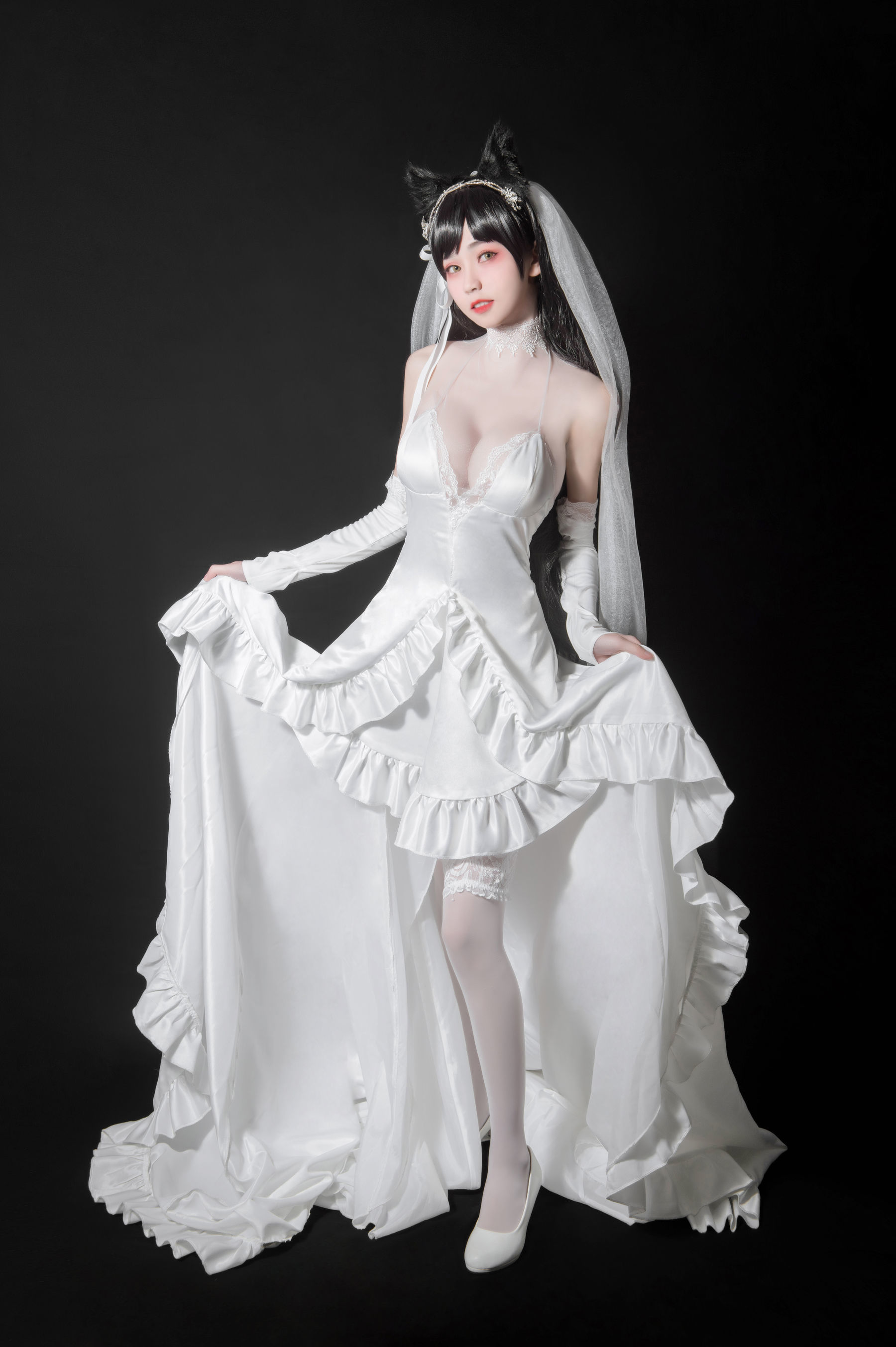 [萝莉COS] 小妖精你的负卿 – 爱宕花嫁 [9P]插图7
