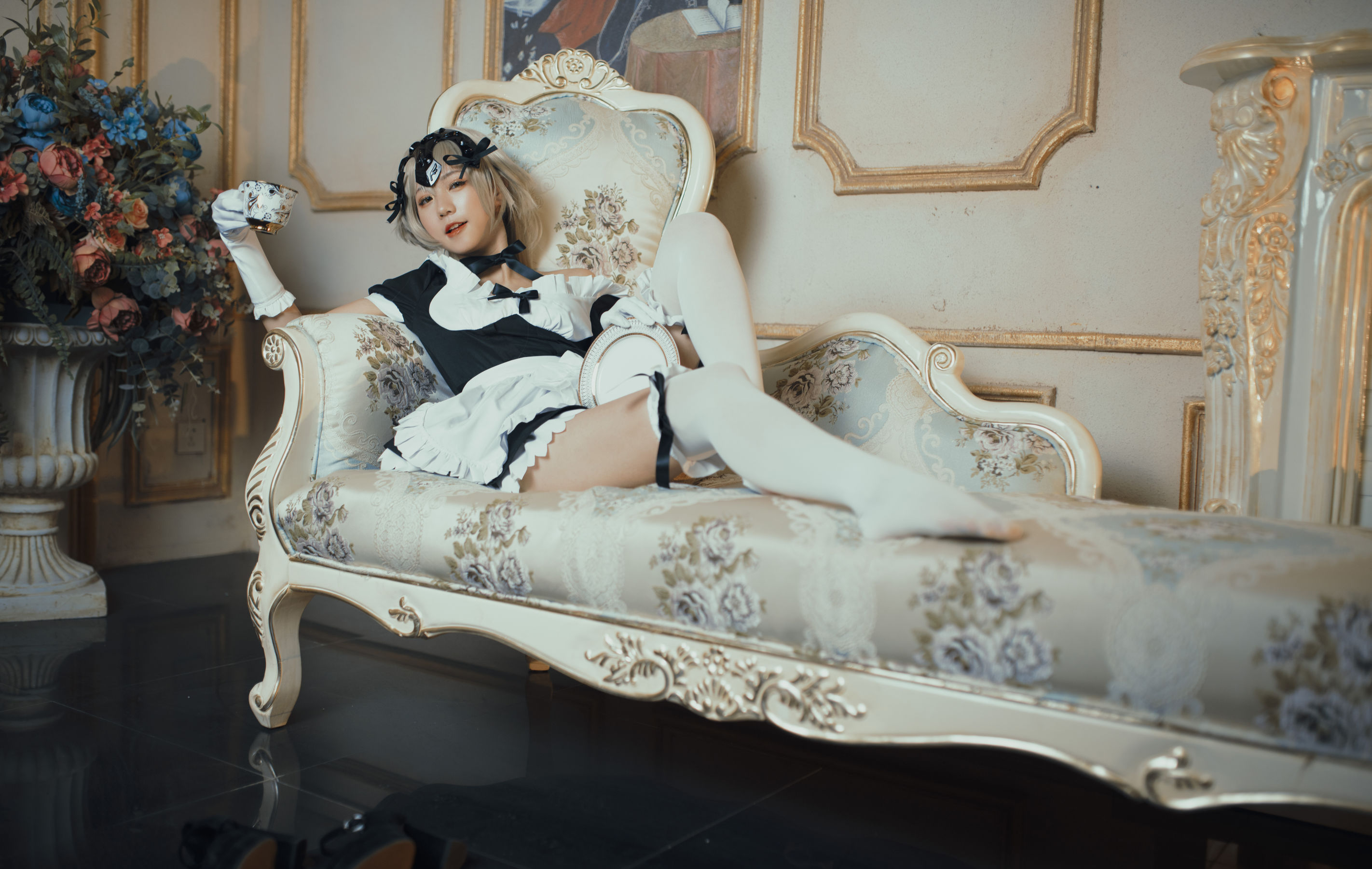  微博萌妹蓝小沂KiKi – 黑贞德女仆 [11P]-图丽社