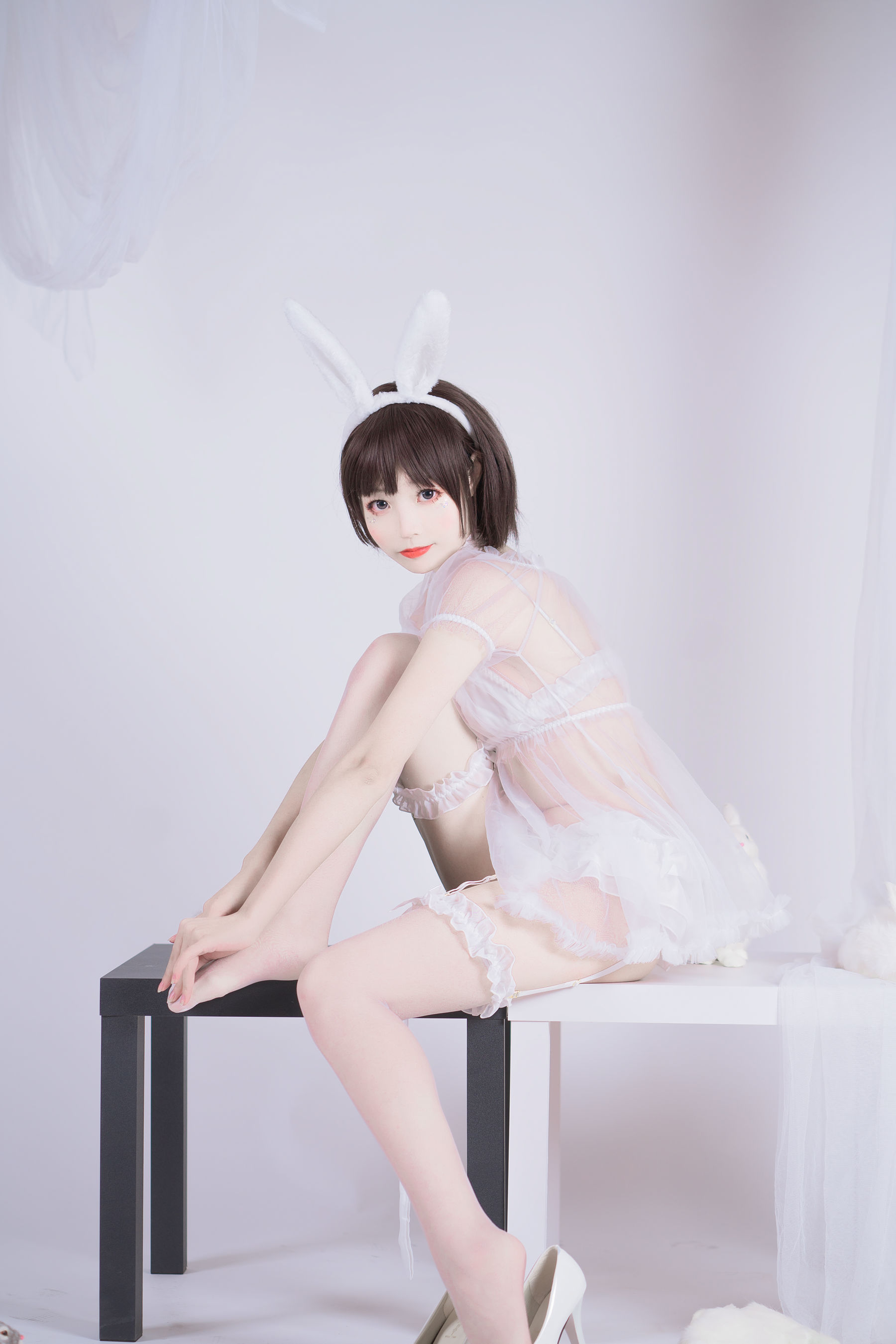 薄墨锦狐&三笑 黑白兔子私房百合 [32P]插图5