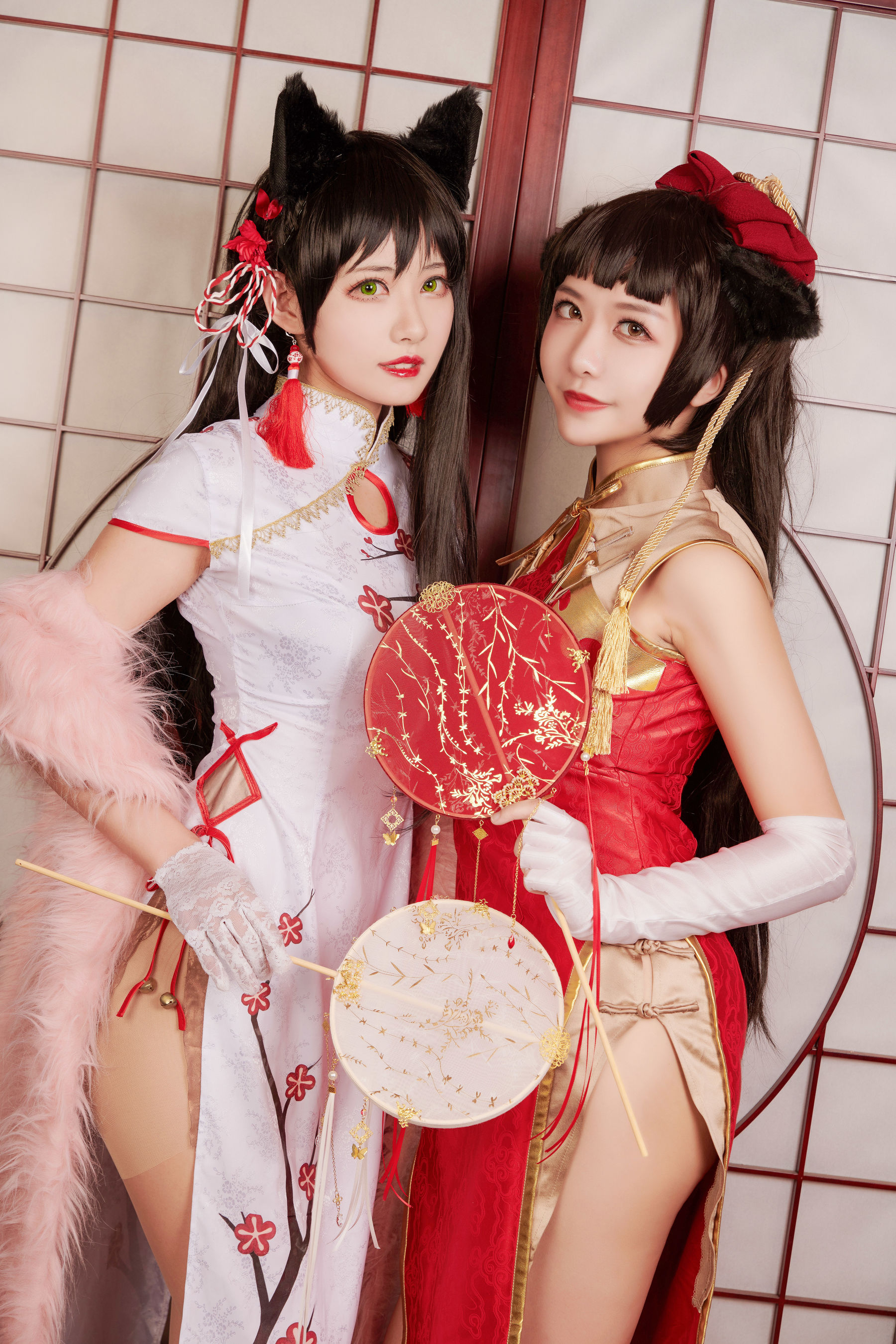 源纱希喵喵喵&Meiyi_烛墨 犬獒旗袍 [12P]-图丽社