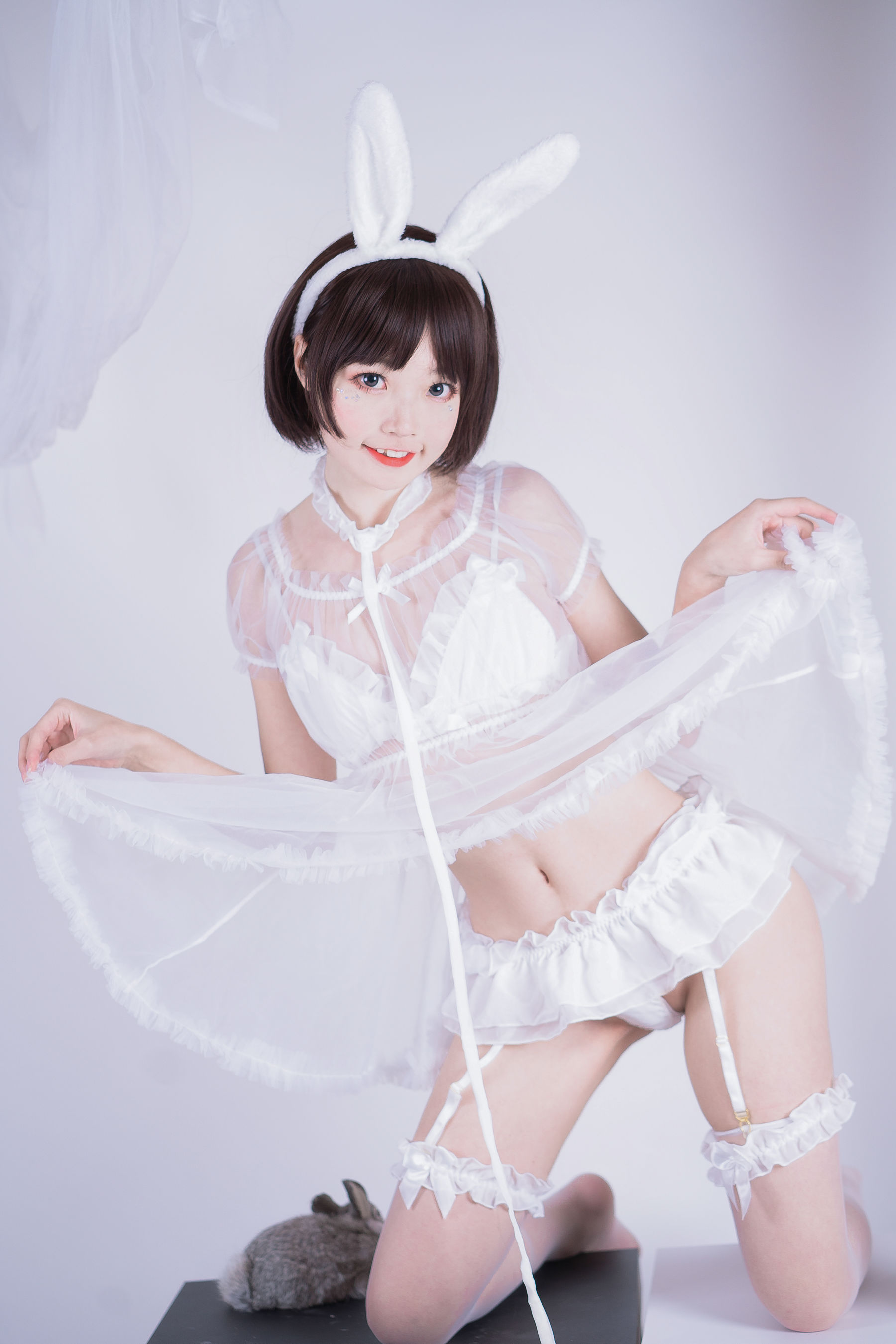 薄墨锦狐&三笑 黑白兔子私房百合 [32P]插图6
