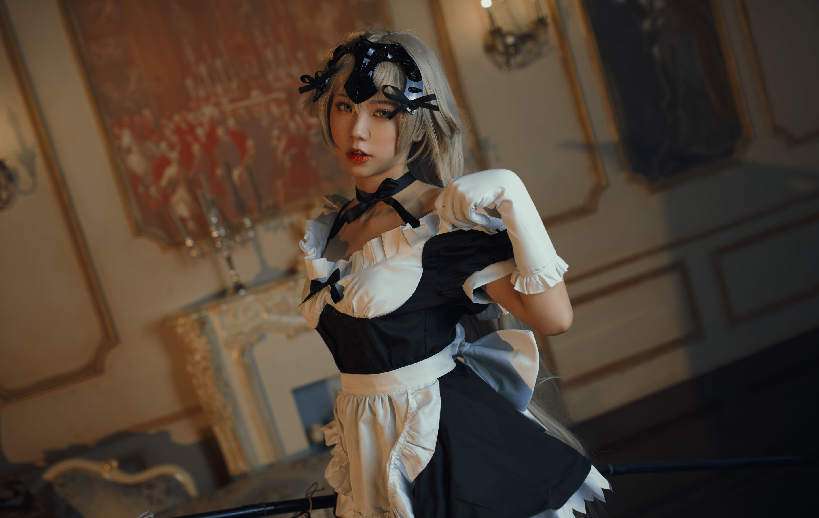微博萌妹蓝小沂KiKi – 黑贞德女仆 [11P]插图5