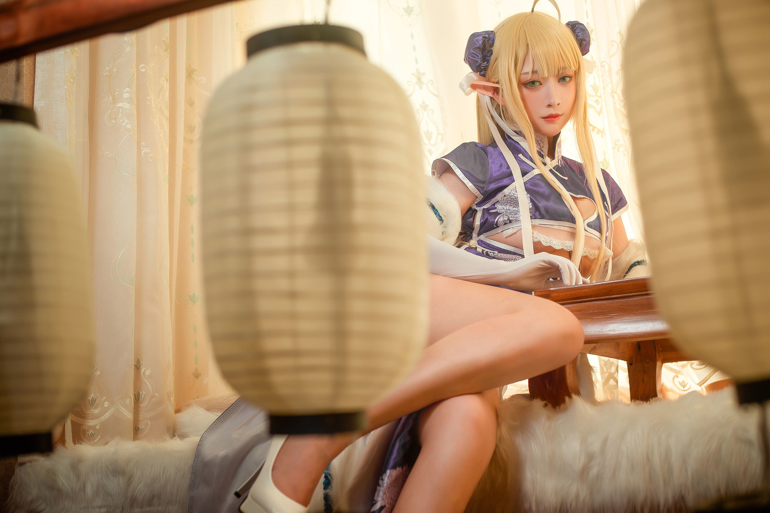 高颜值coser念念_D – 半人马旗袍 [22P]插图2