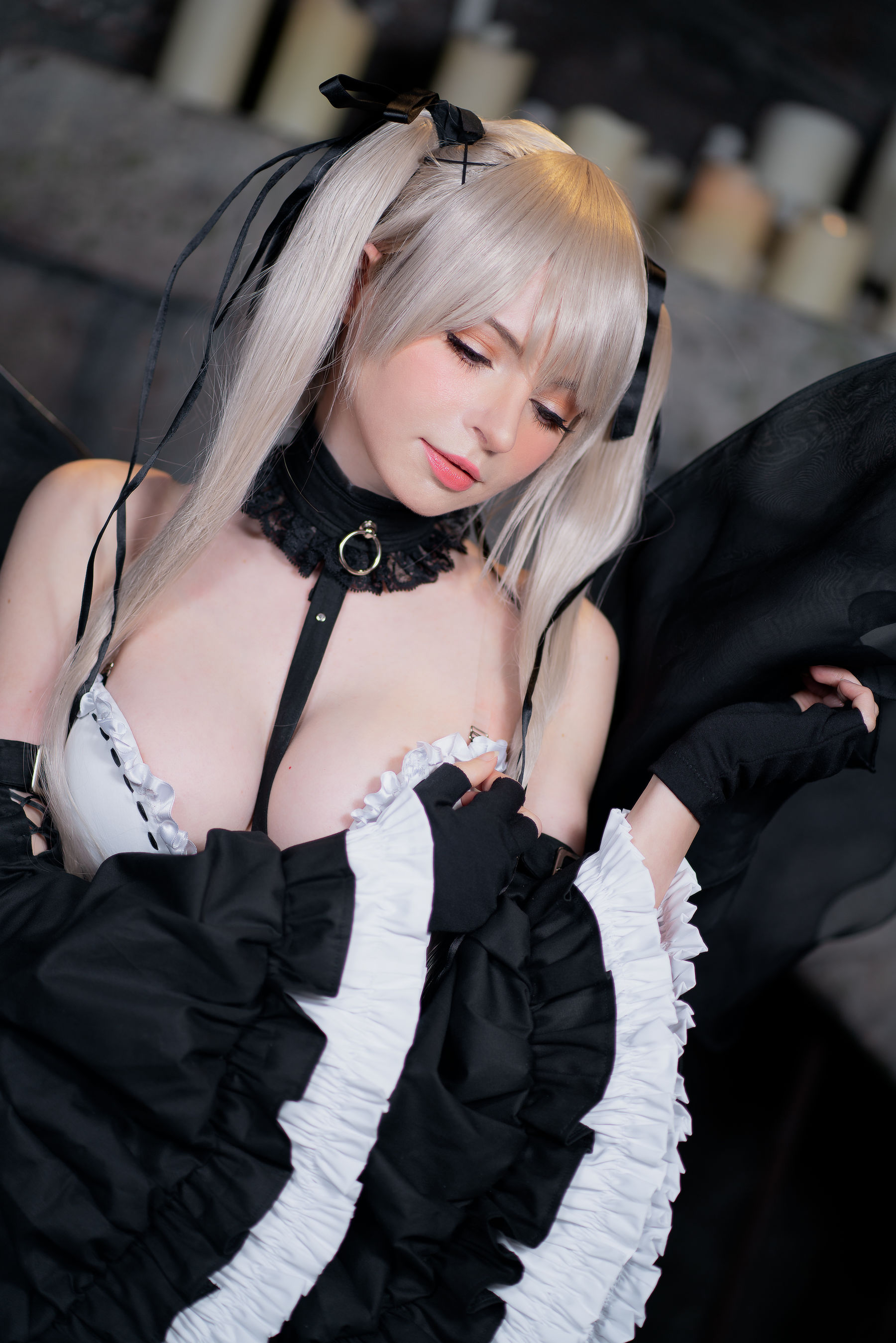 Peach milky – Sakimichan Marie Rose Set [58P]插图7