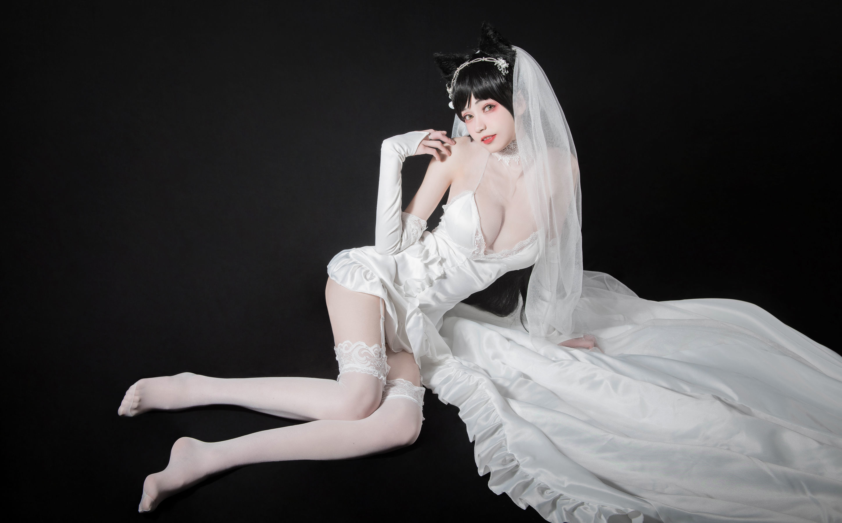 [萝莉COS] 小妖精你的负卿 – 爱宕花嫁 [9P]插图5