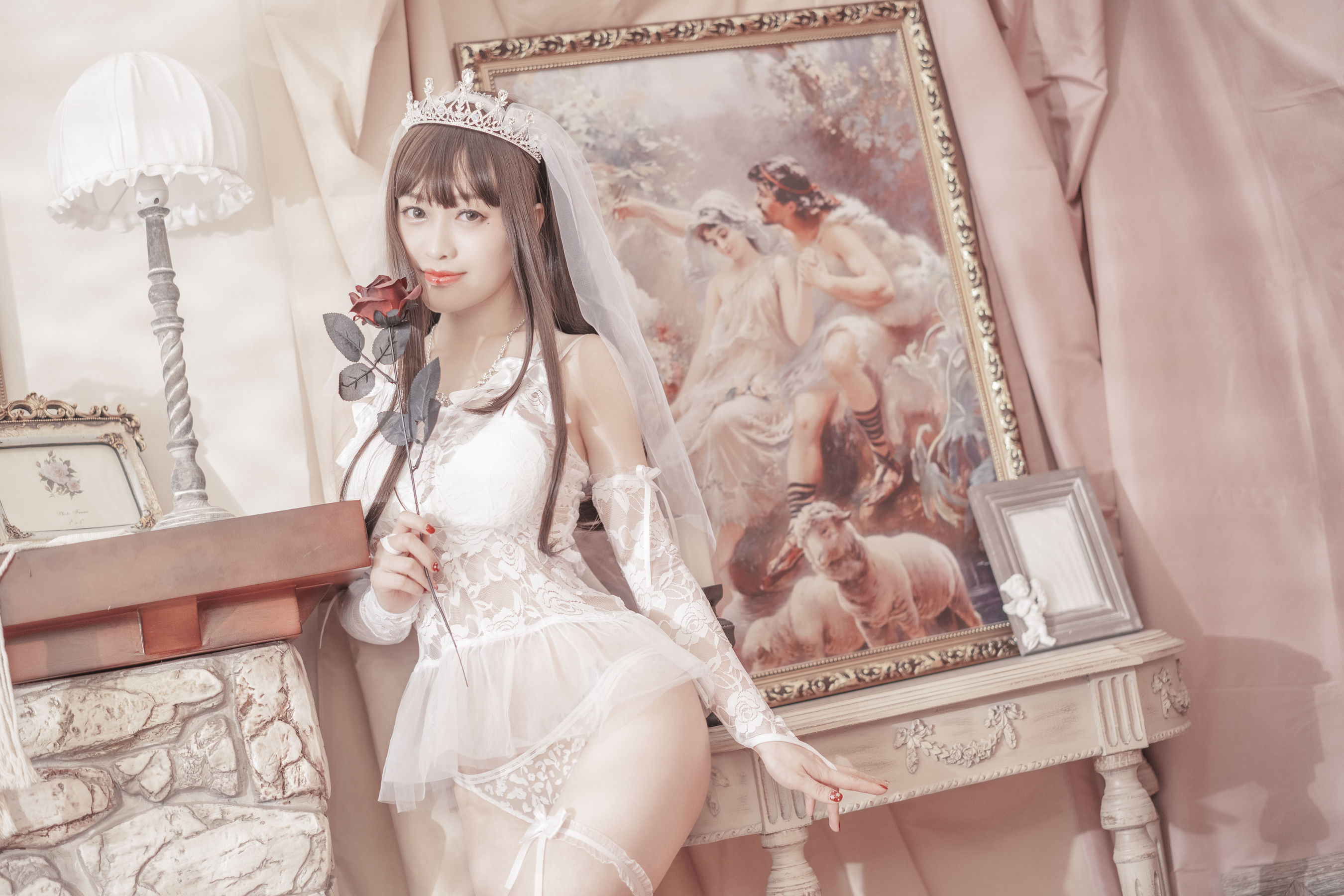 动漫博主脱尾巴Mizuki – 婚纱 [30P]插图4