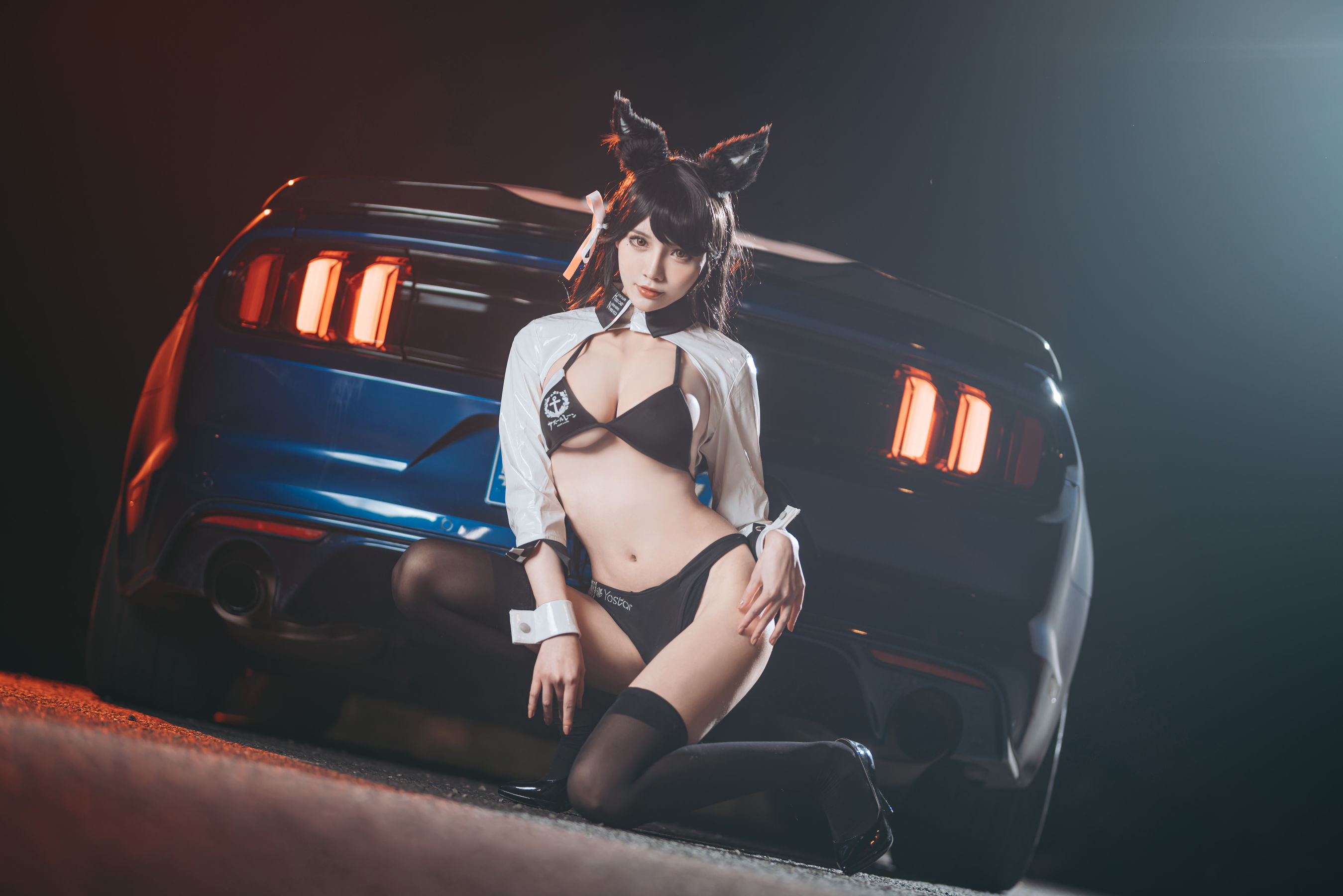 [Cosplay写真] 动漫博主一只冉呐 – 爱宕赛车 [21P]插图3