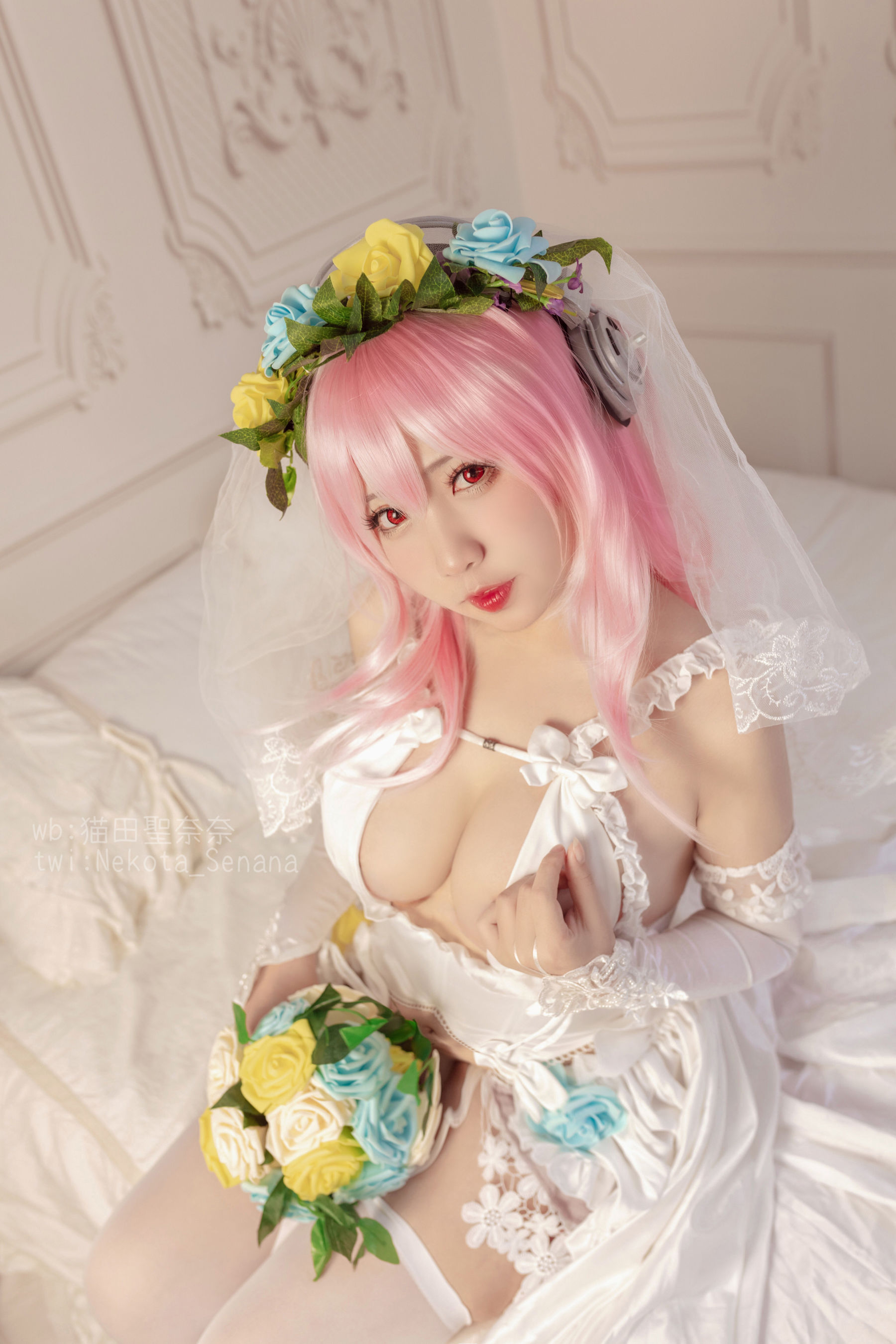 动漫博主貓田聖奈奈 – 索尼子十周年花嫁 [35P]插图5