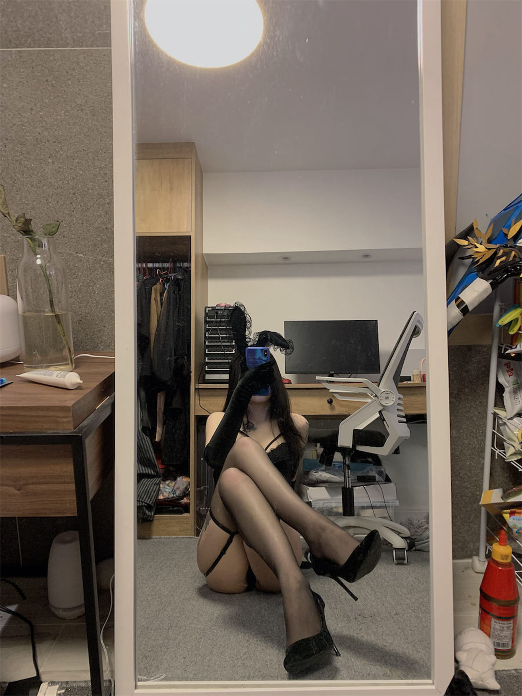 vams子 – 黑色兔女郎 [48P]插图2