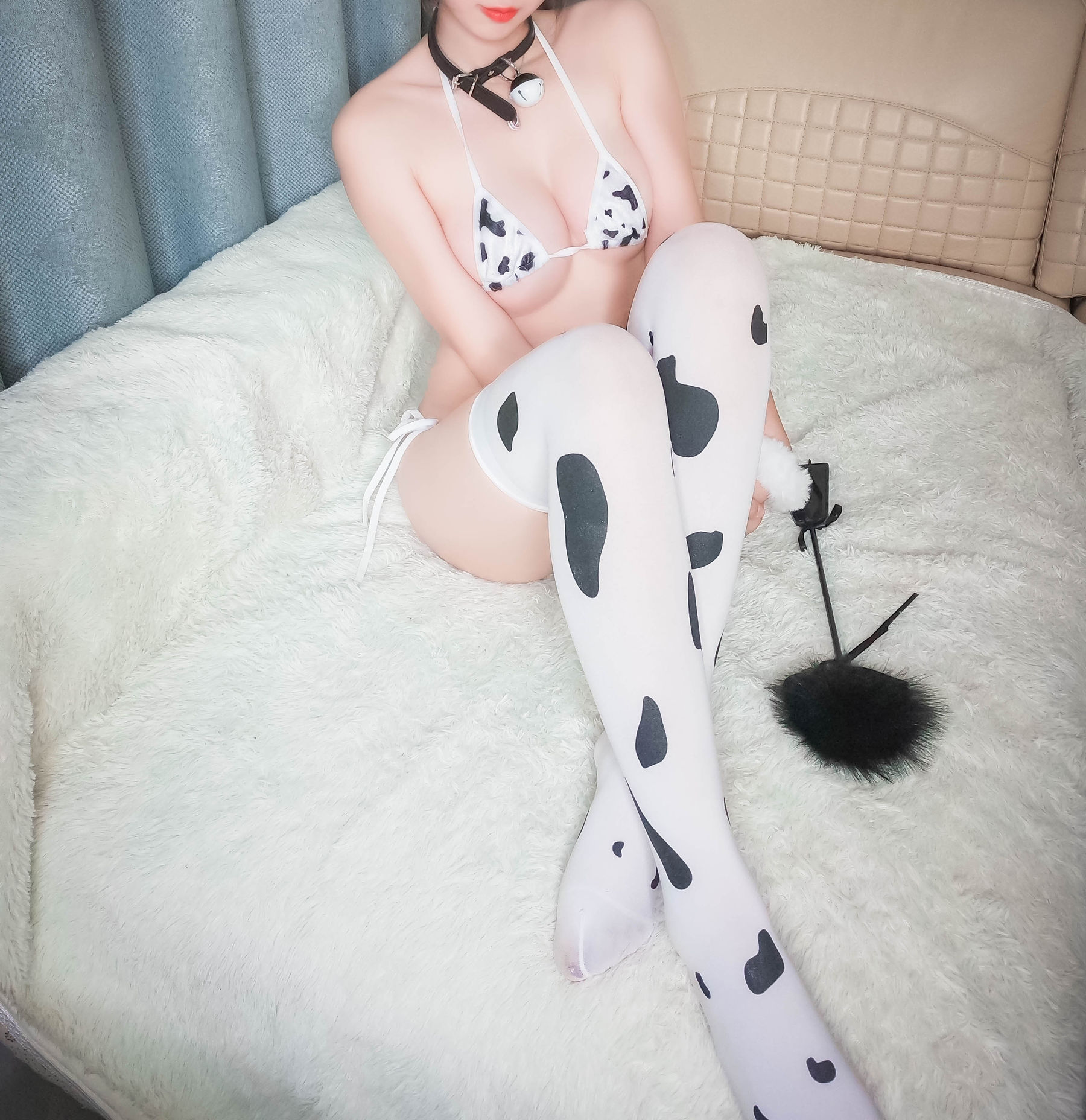 斗鱼主播w黑米粥w – 奶牛 [30P]插图3