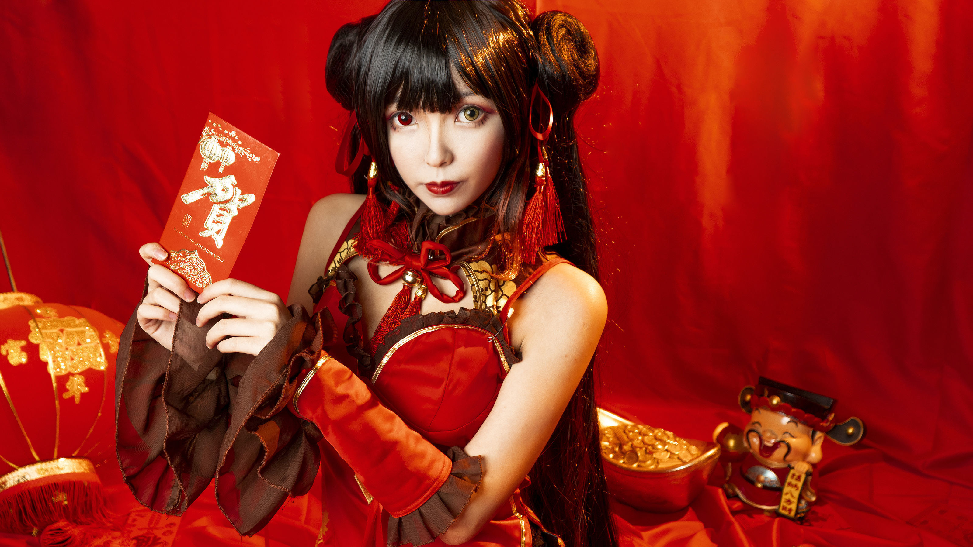 Coser小姐姐妍子坚不可摧 狂三新年 [15P]插图5