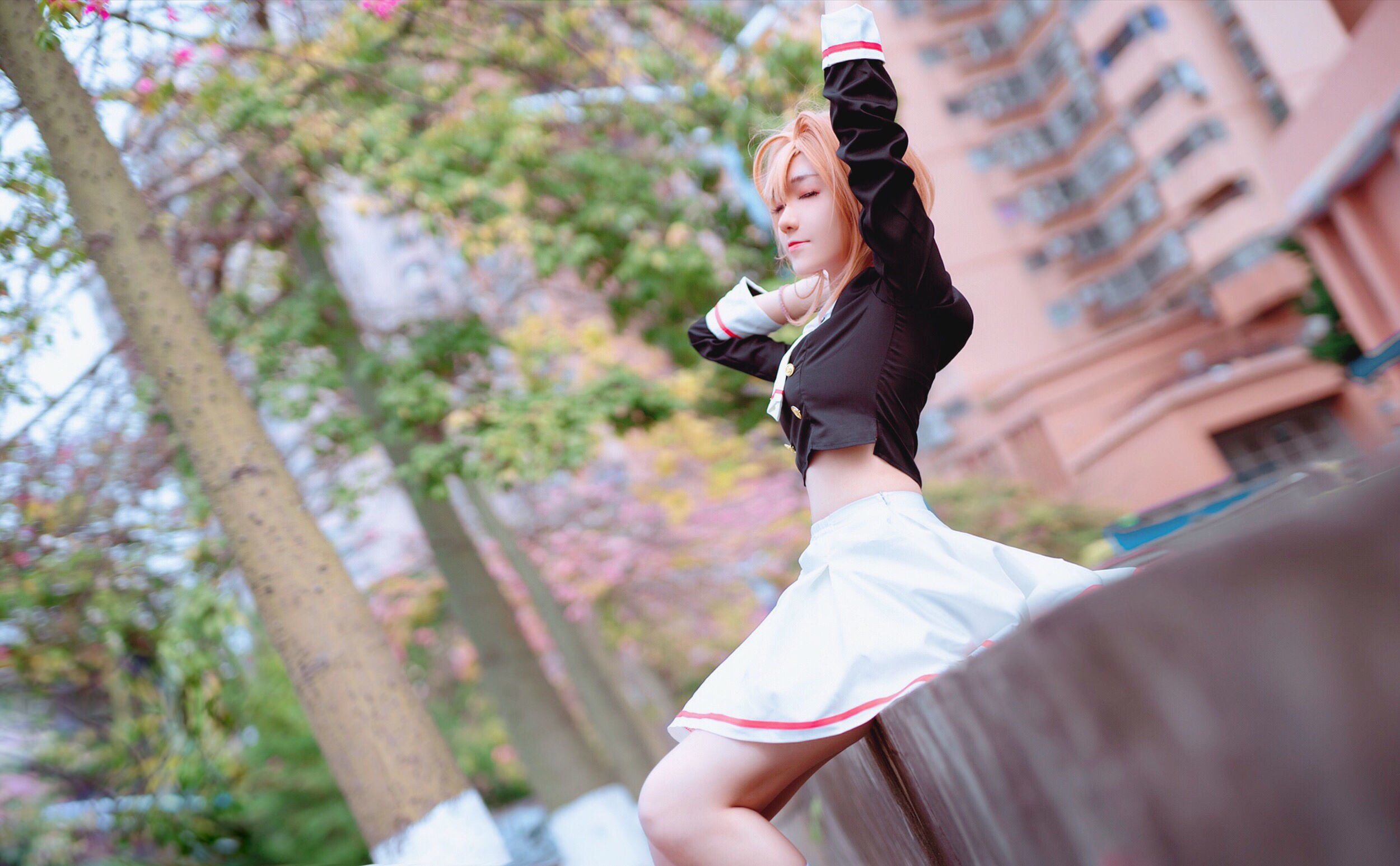 动漫博主南桃Momoko – 木之本樱制服 [9P]插图7