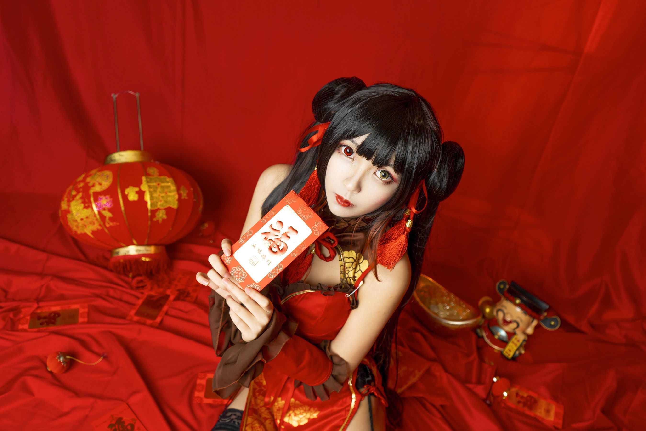 Coser小姐姐妍子坚不可摧 狂三新年 [15P]插图4