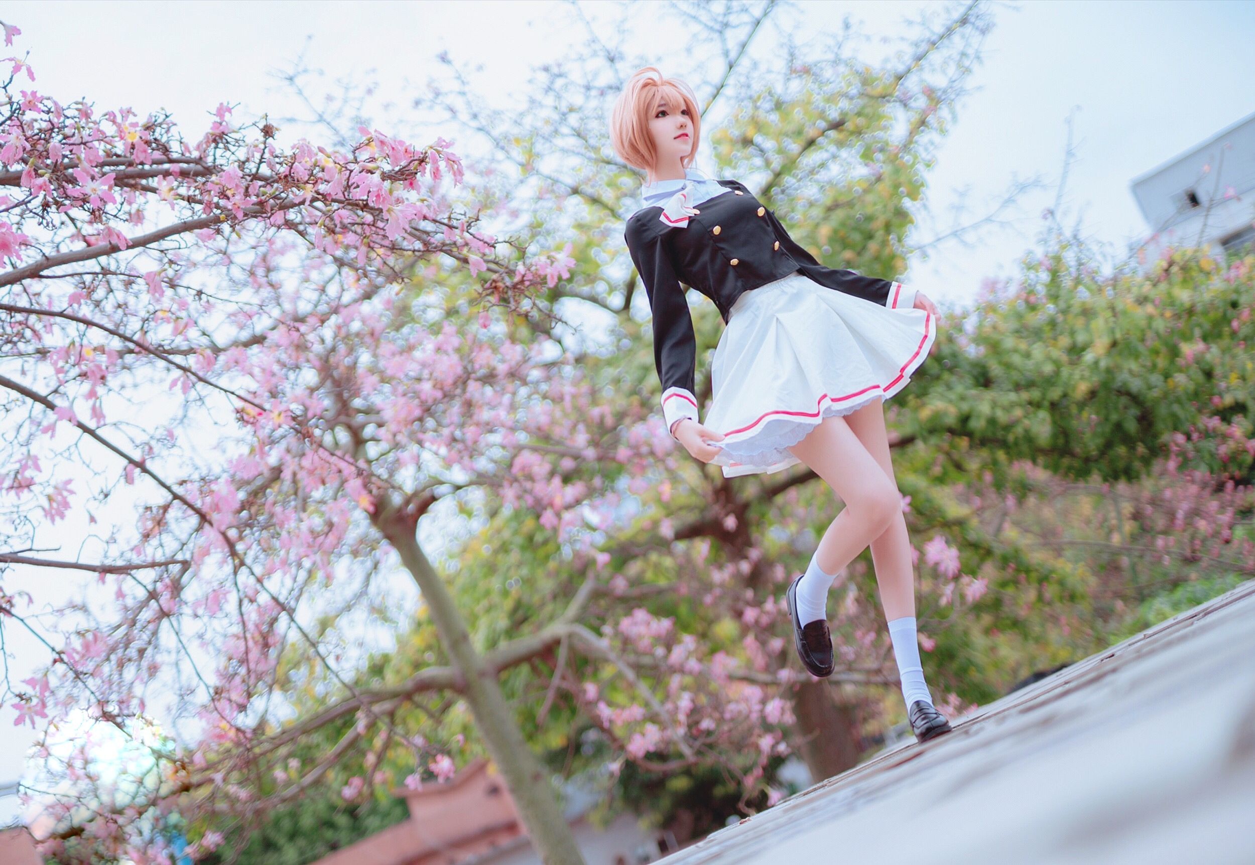 动漫博主南桃Momoko – 木之本樱制服 [9P]插图3
