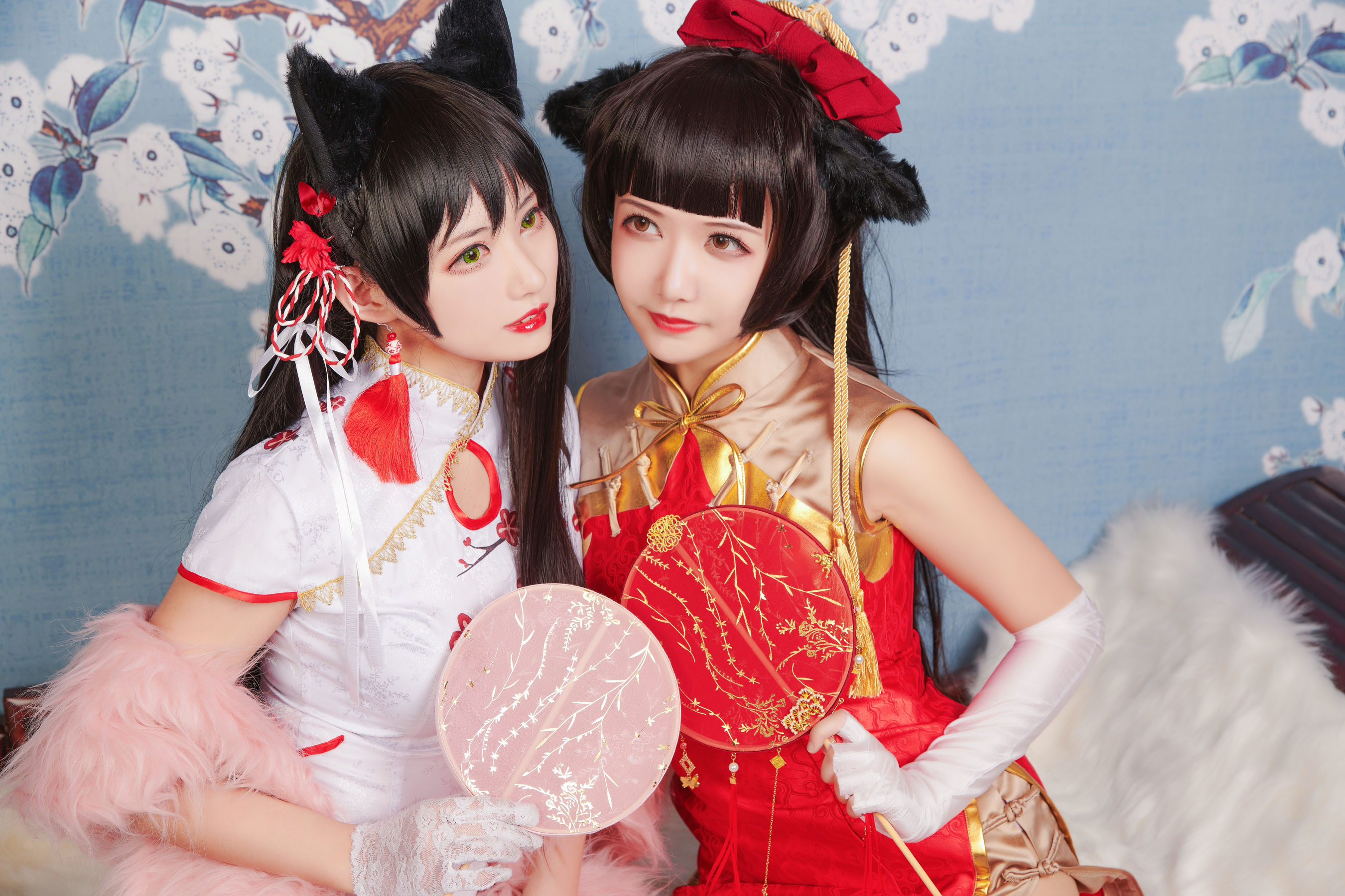 源纱希喵喵喵&Meiyi_烛墨 犬獒旗袍 [12P]插图6