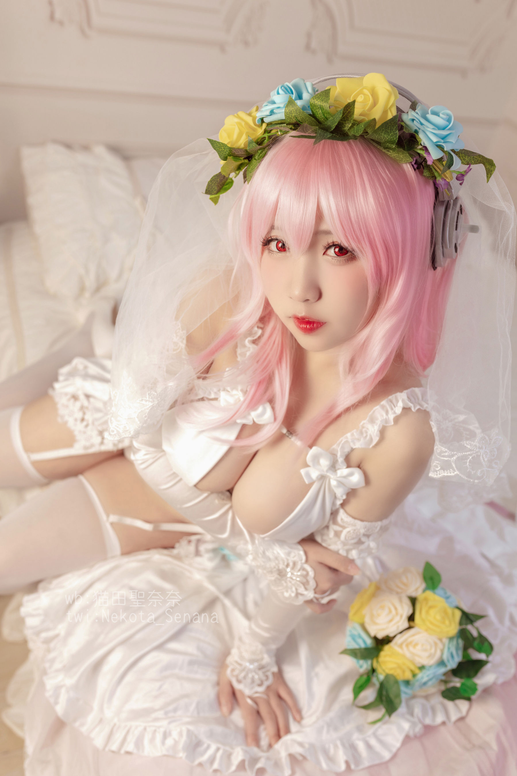 动漫博主貓田聖奈奈 – 索尼子十周年花嫁 [35P]插图2