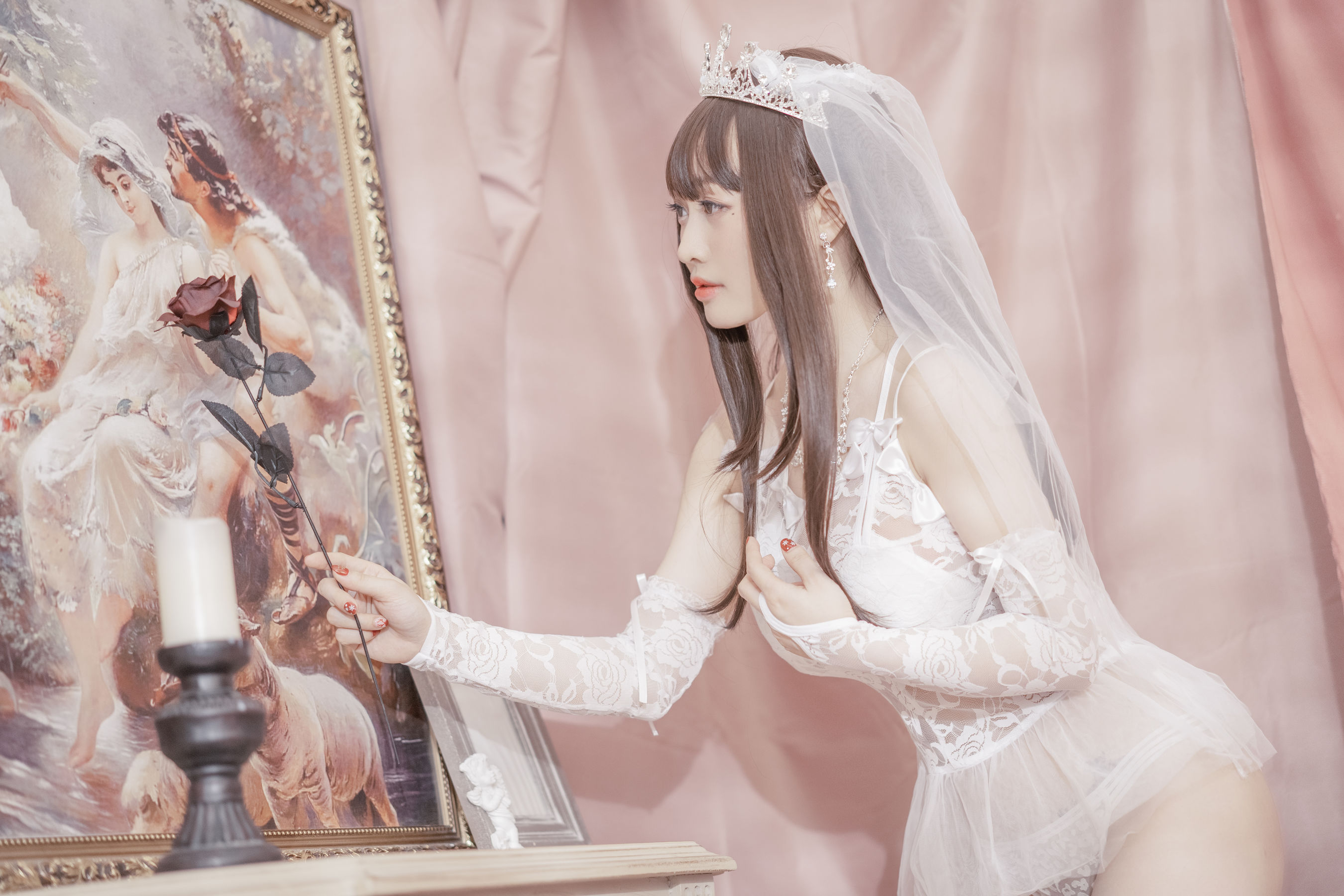 动漫博主脱尾巴Mizuki – 婚纱 [30P]插图3