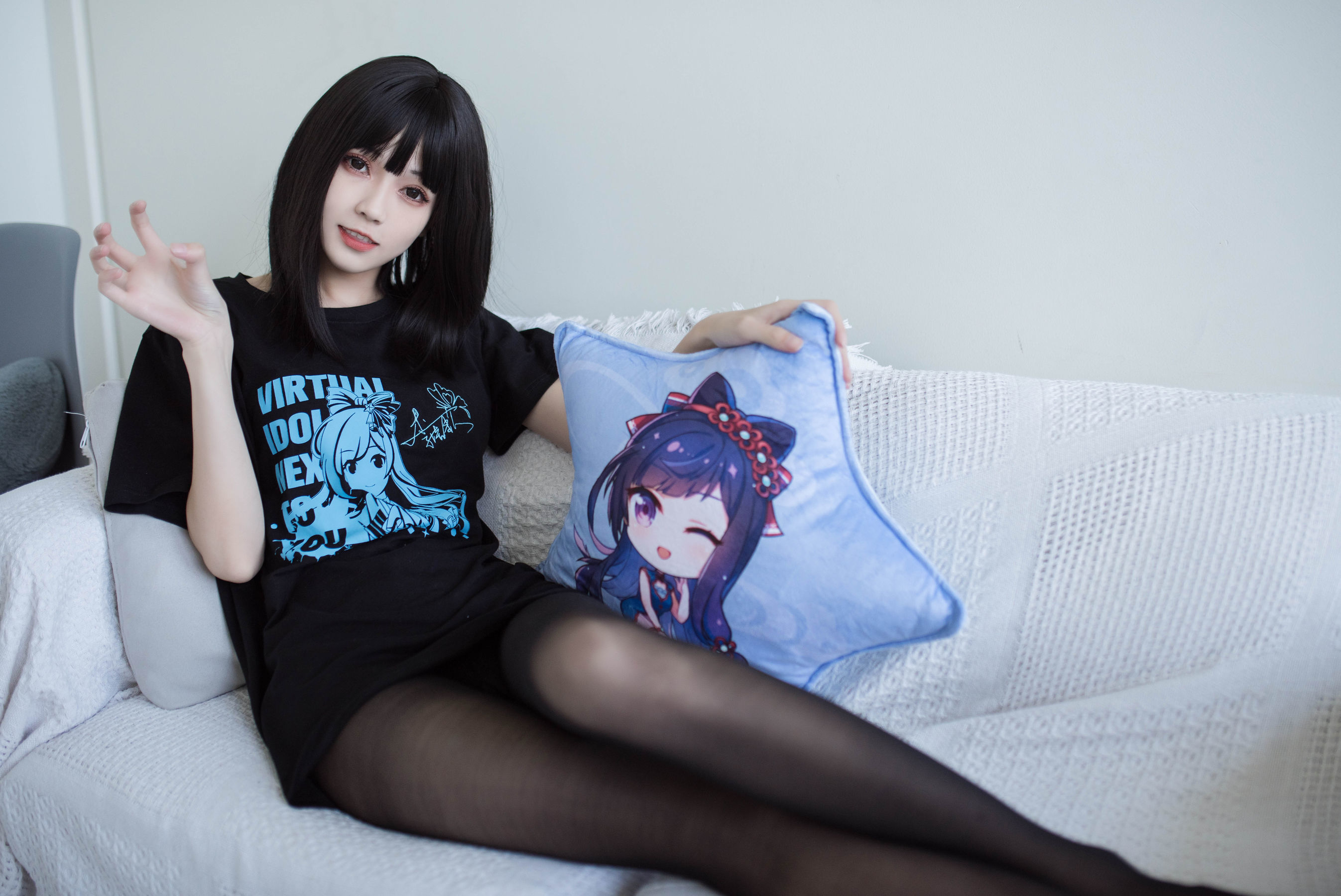 [萝莉COS] 小妖精你的负卿 – 居家私服+穹妹女仆 [17P]插图7