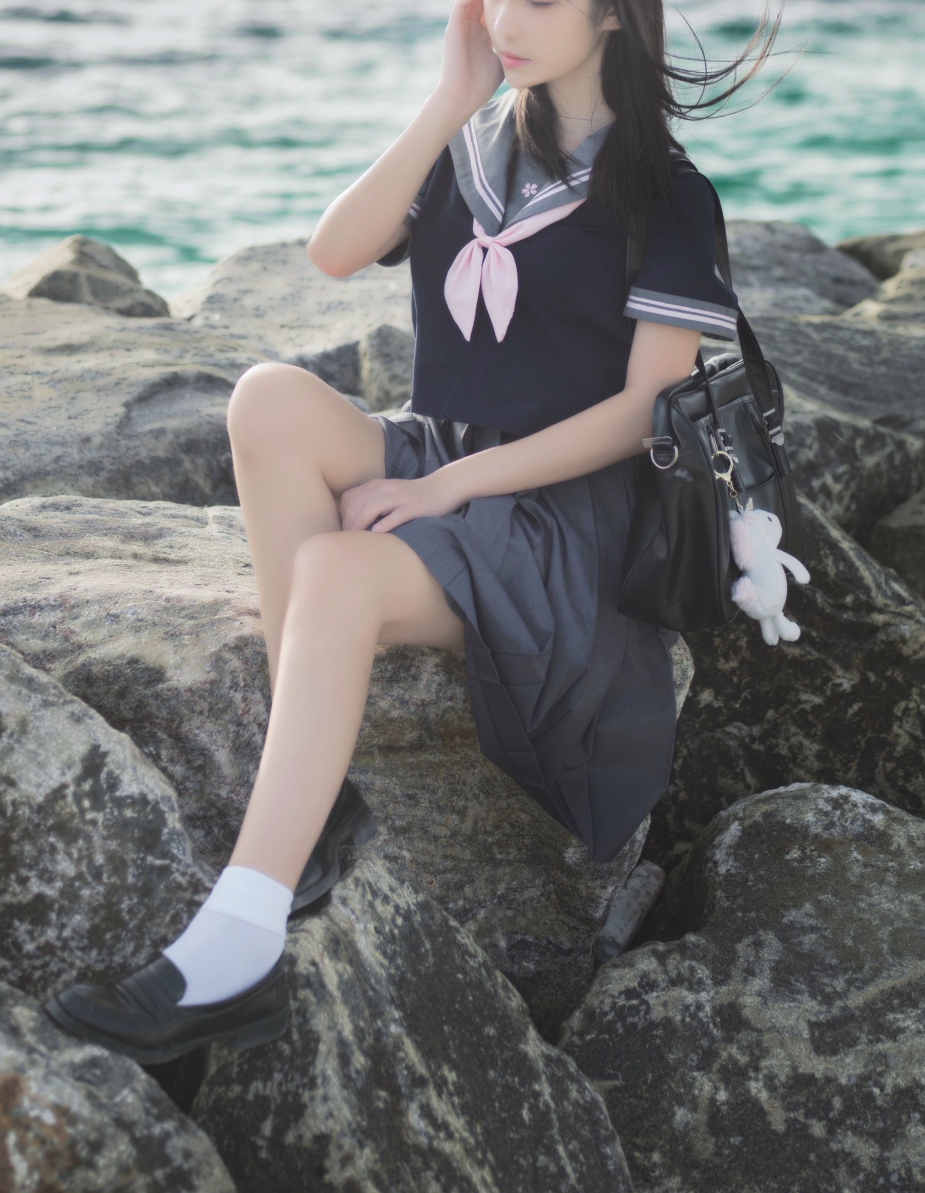 动漫博主南桃Momoko – 蓝jk [12P]插图2