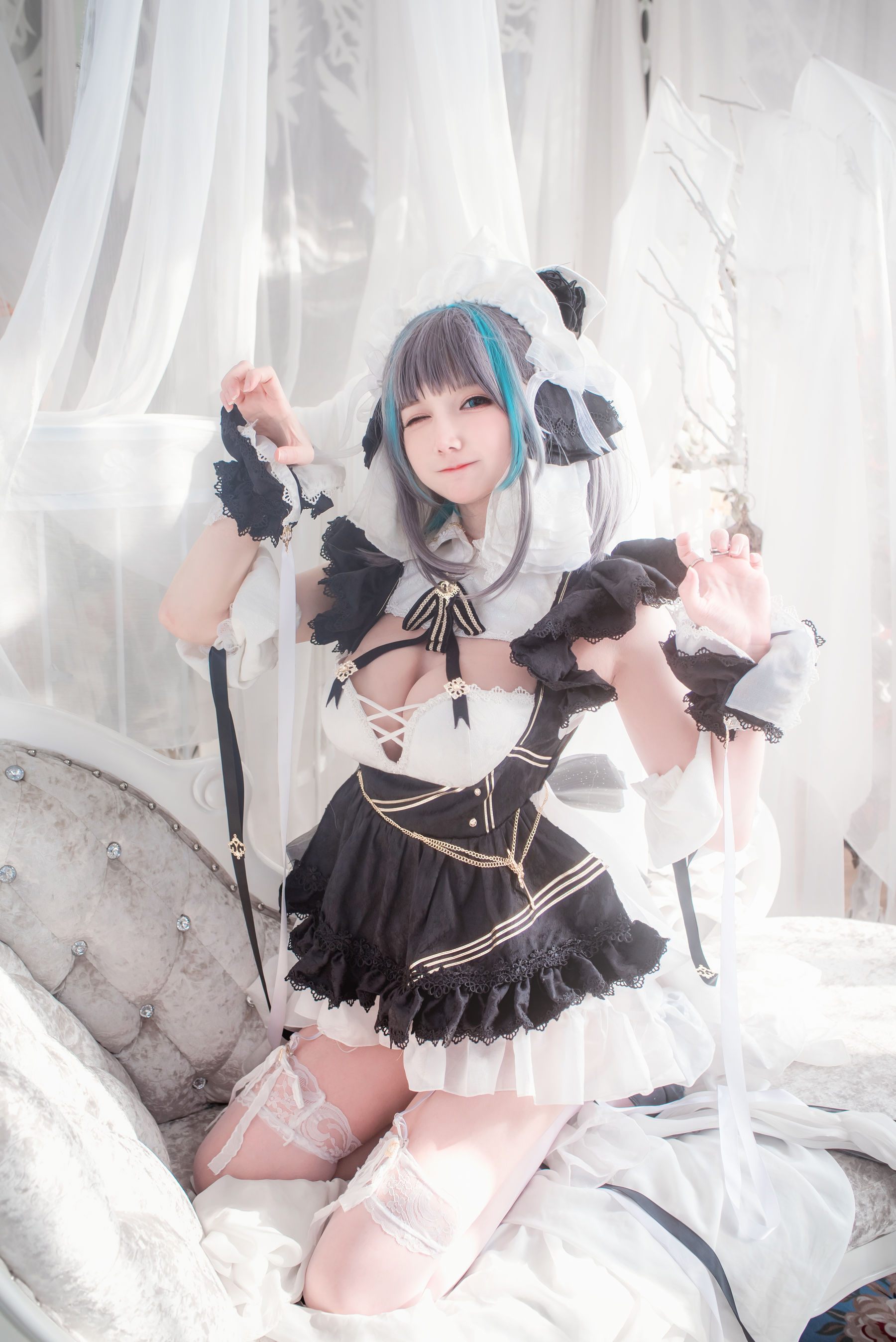 COS妹子仙九Airi – 柴郡女仆 [19P]插图6
