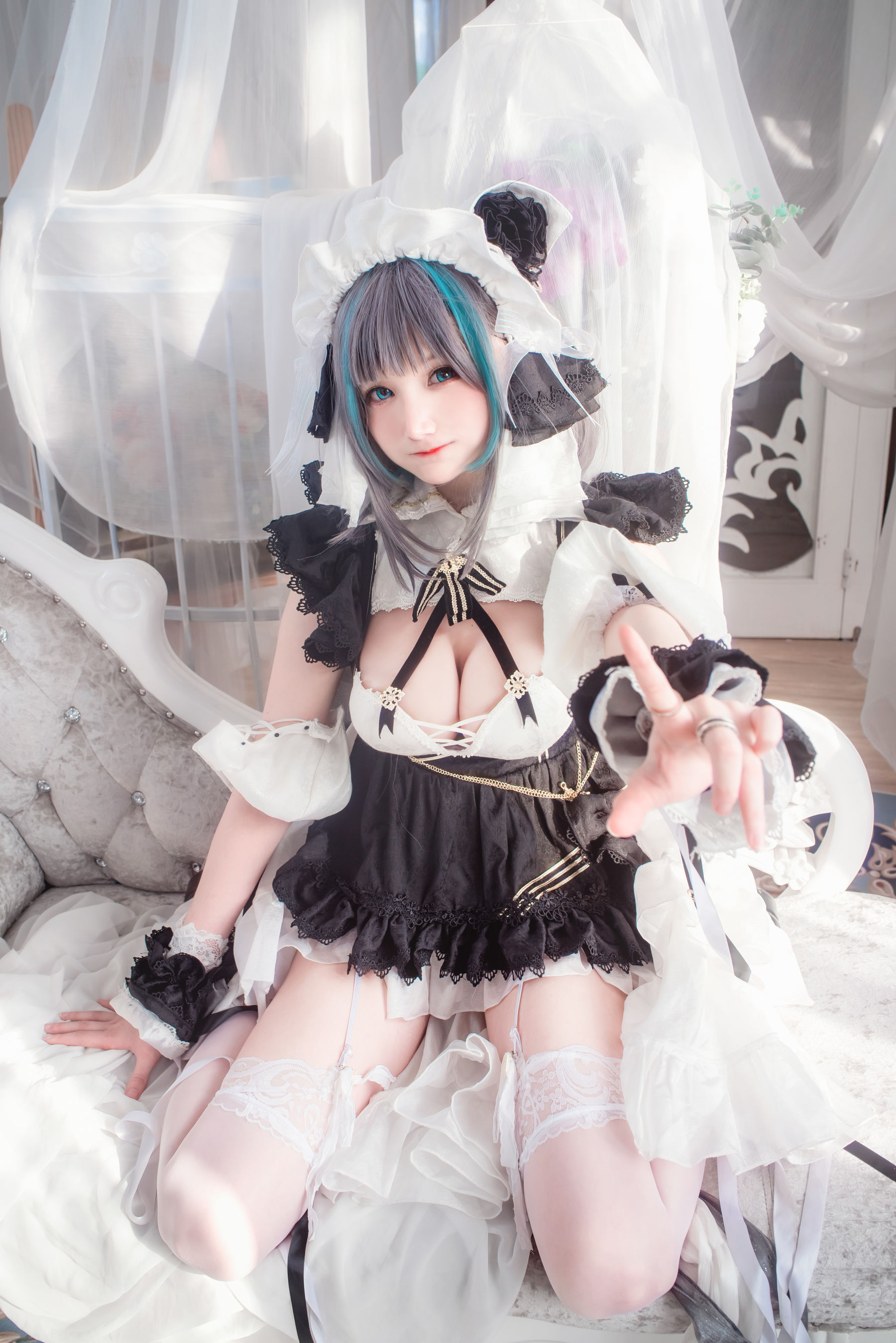 COS妹子仙九Airi – 柴郡女仆 [19P]插图3