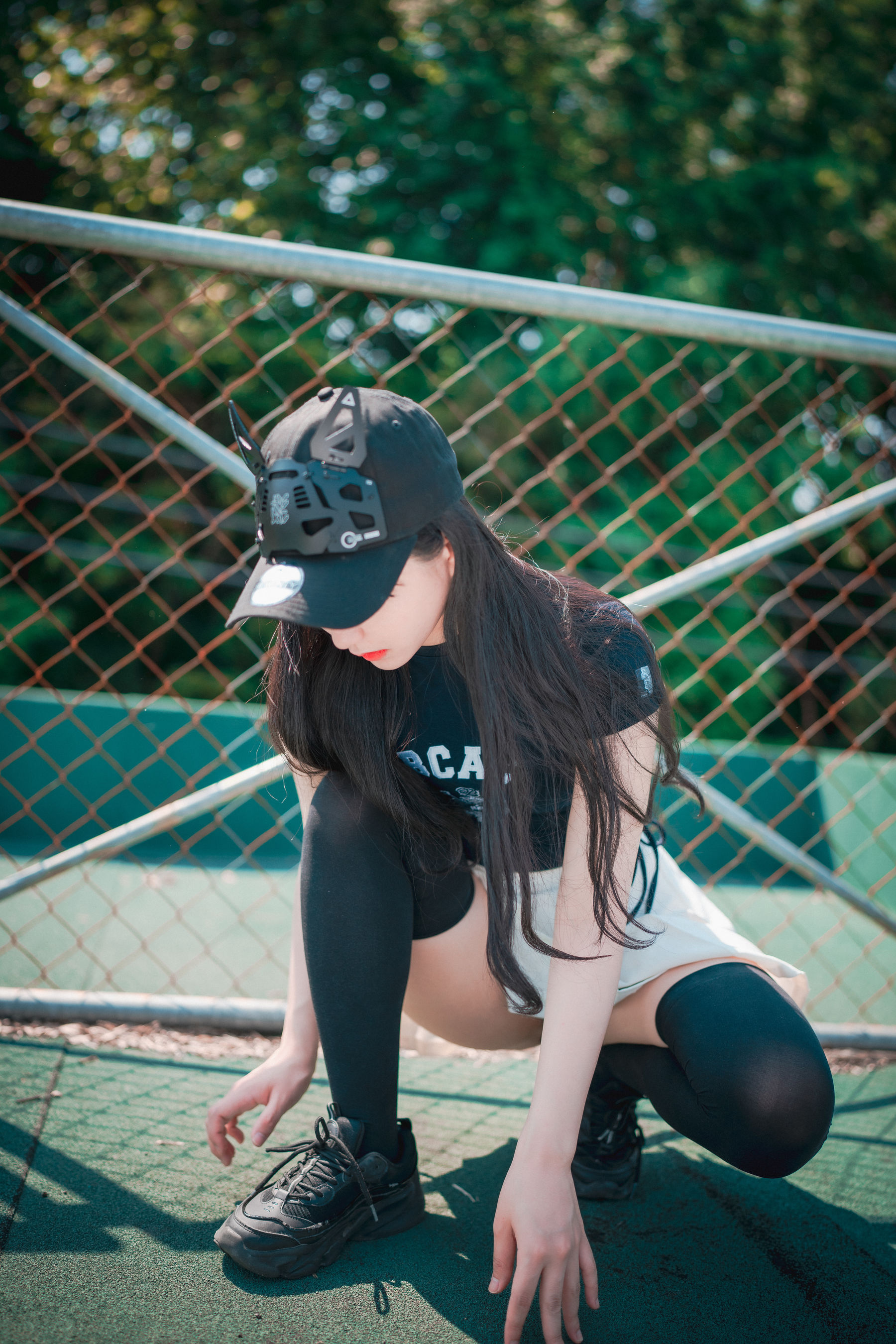 [DJAWA] Jeong Jenny – Classic Athletic Girl in Navy Blue [71P]-美图馆