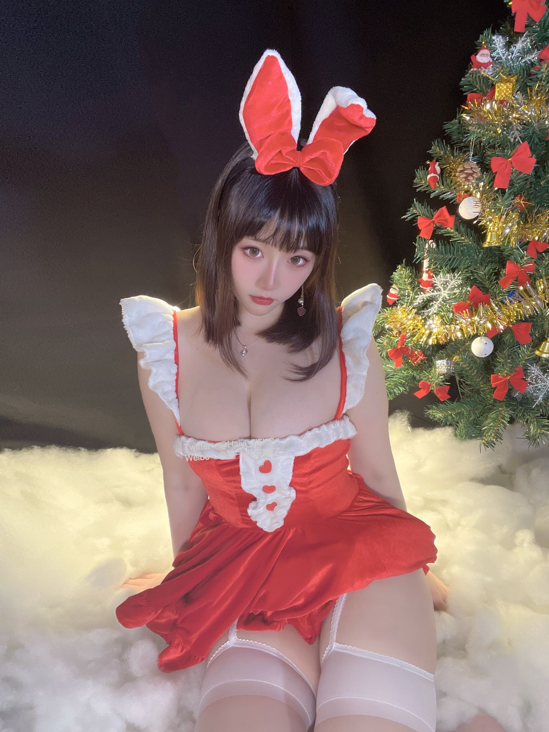 是一只废喵了 – 圣诞连衣裙 [72P]插图7