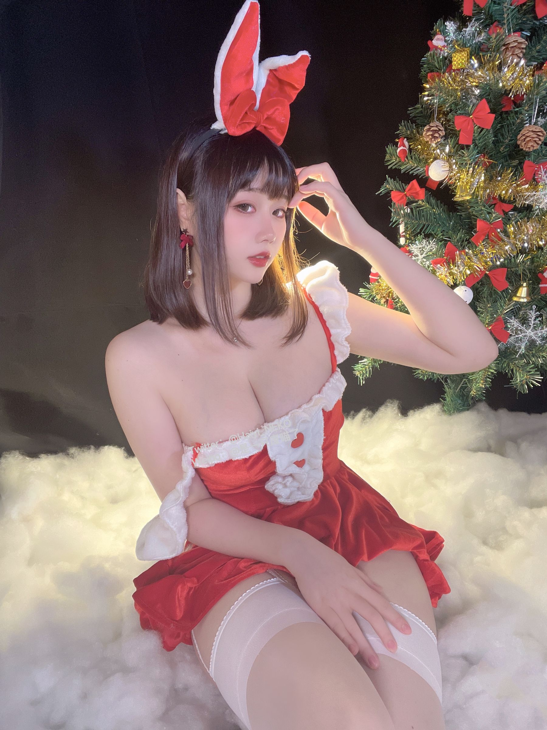 是一只废喵了 – 圣诞连衣裙 [72P]插图6