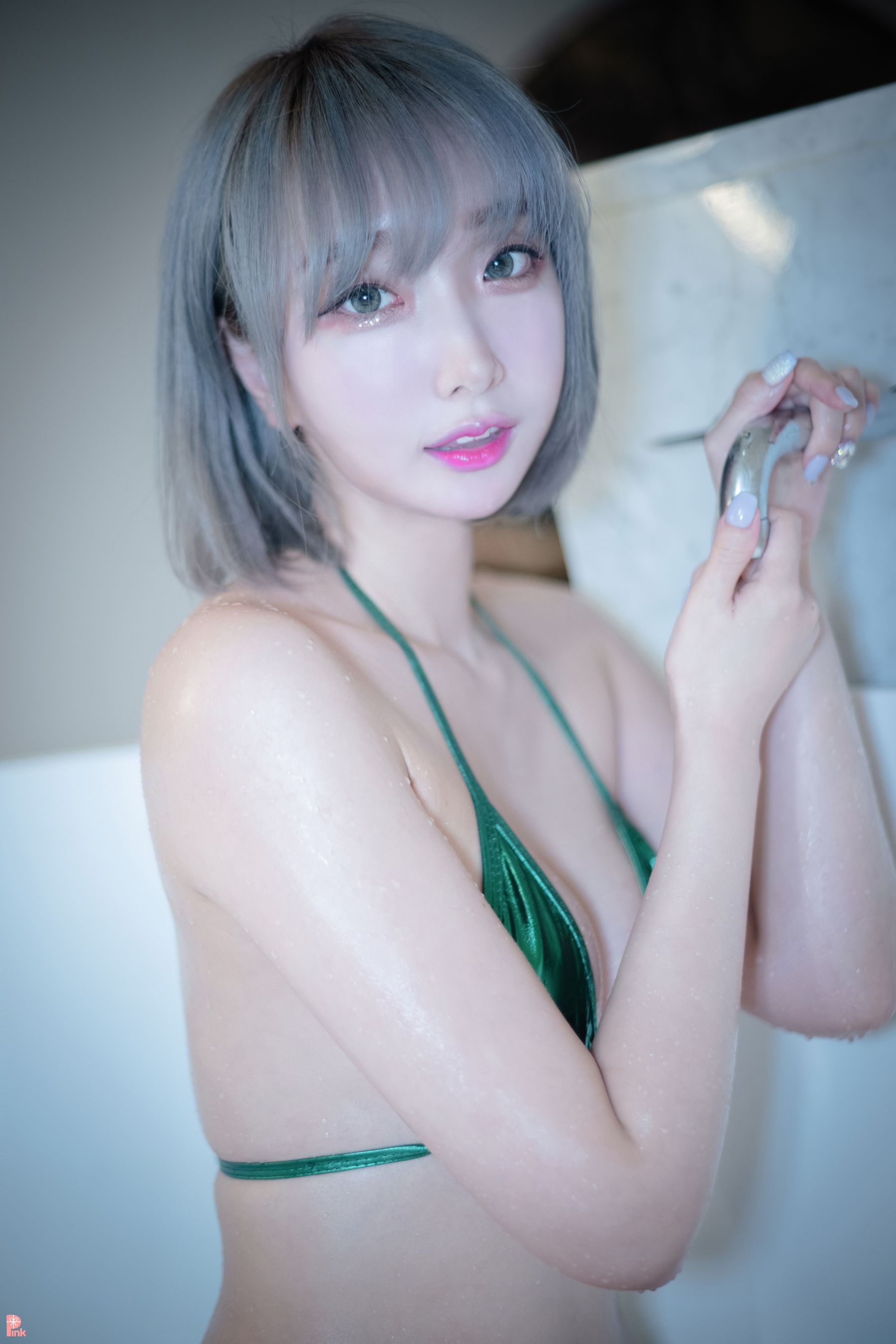 PINK RIBBON Dayeon – E-bIKINI Green [67P]-美图馆