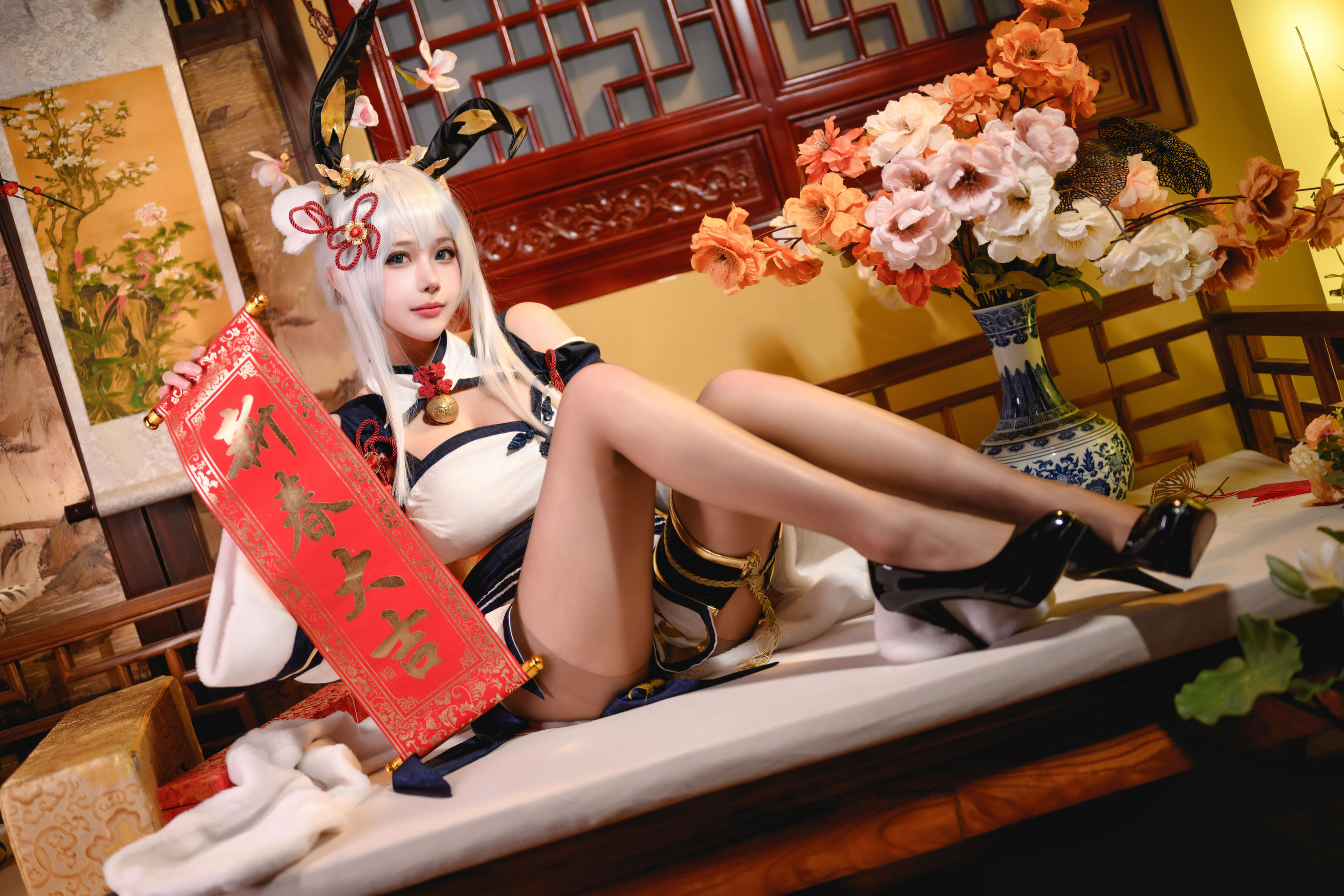 凛子酱 – 旗袍兔兔 [21P]插图2